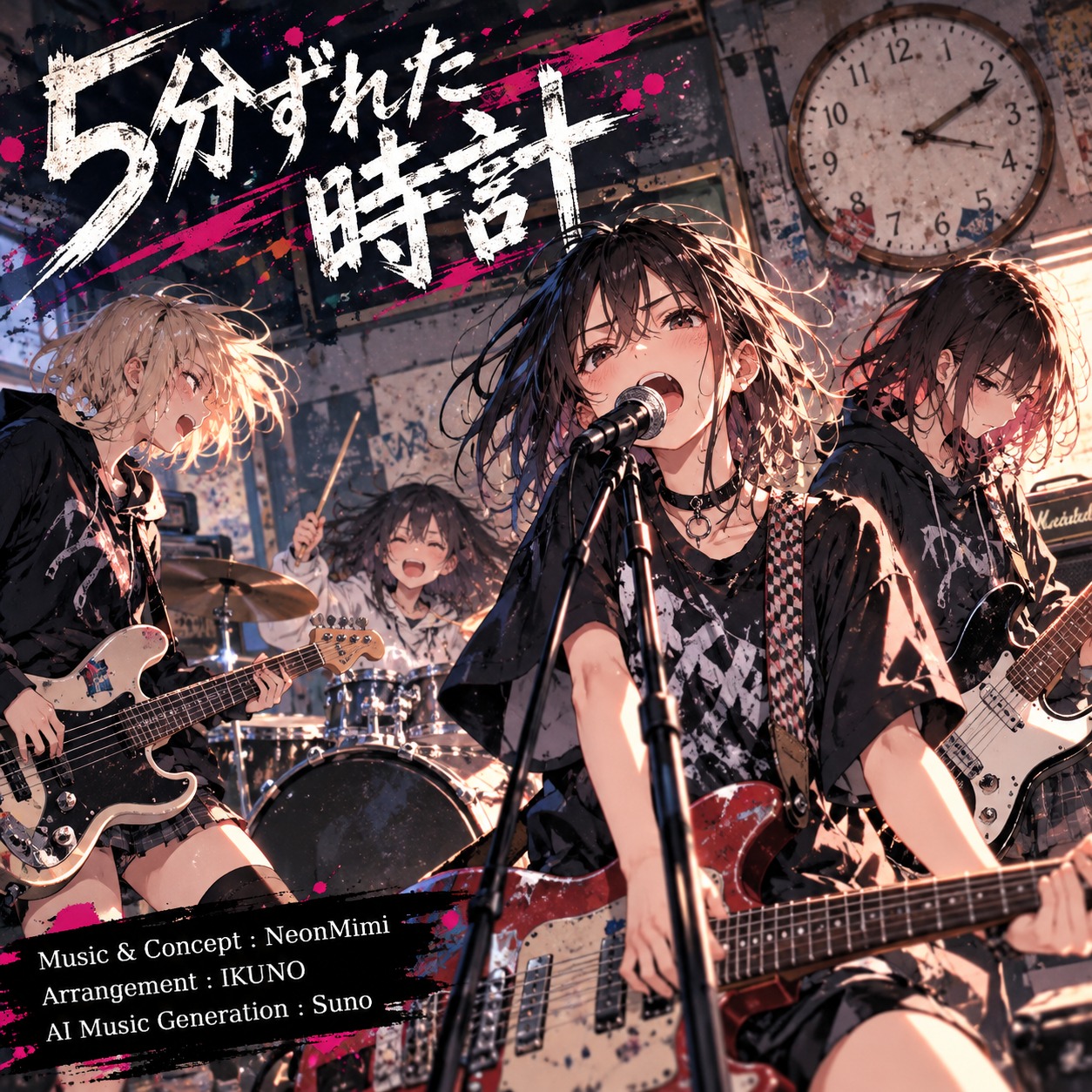 五分ずれた時計 artwork