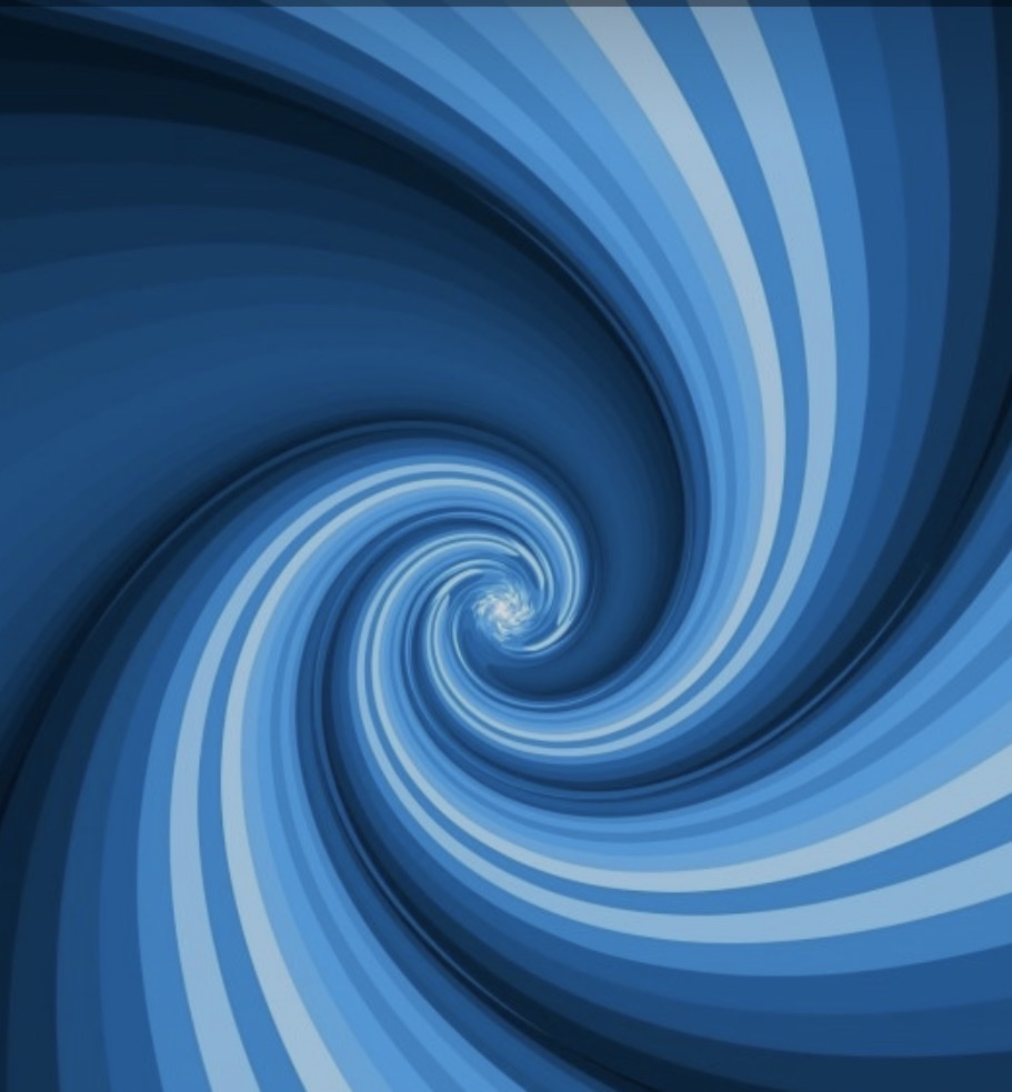 Blue swirl artwork