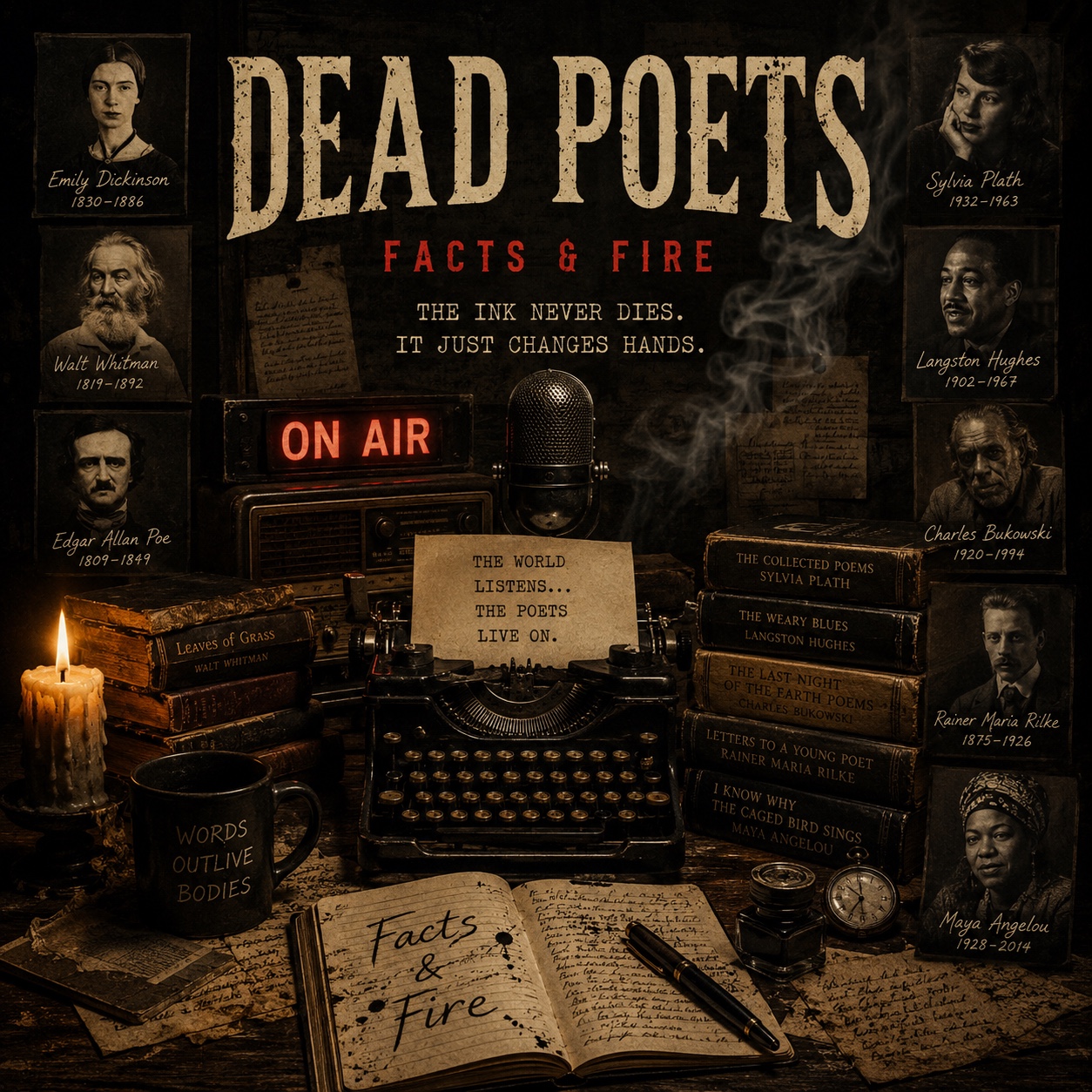 DEAD POETS: Facts & Fire artwork