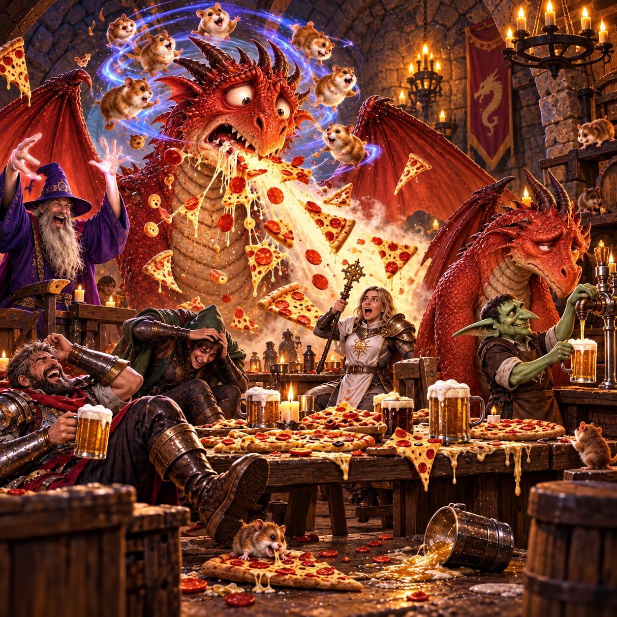 Puff the Pizza Dragon artwork