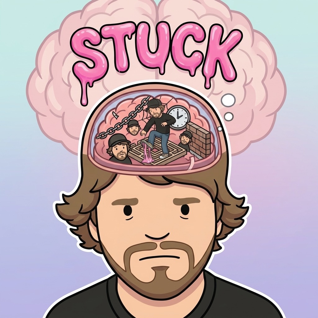 Stuck artwork