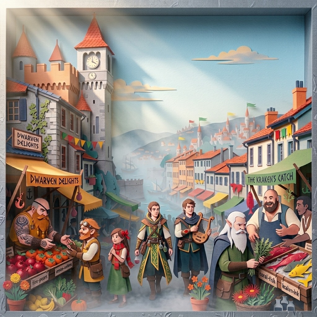 Coastal Town Theme artwork