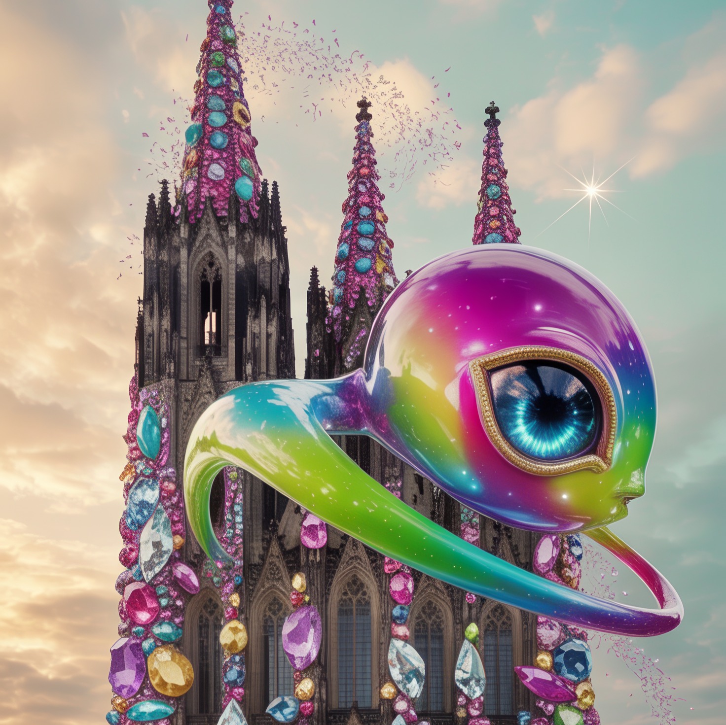 Iron Cathedral  // Trois La La RMX x RAO lyrics artwork