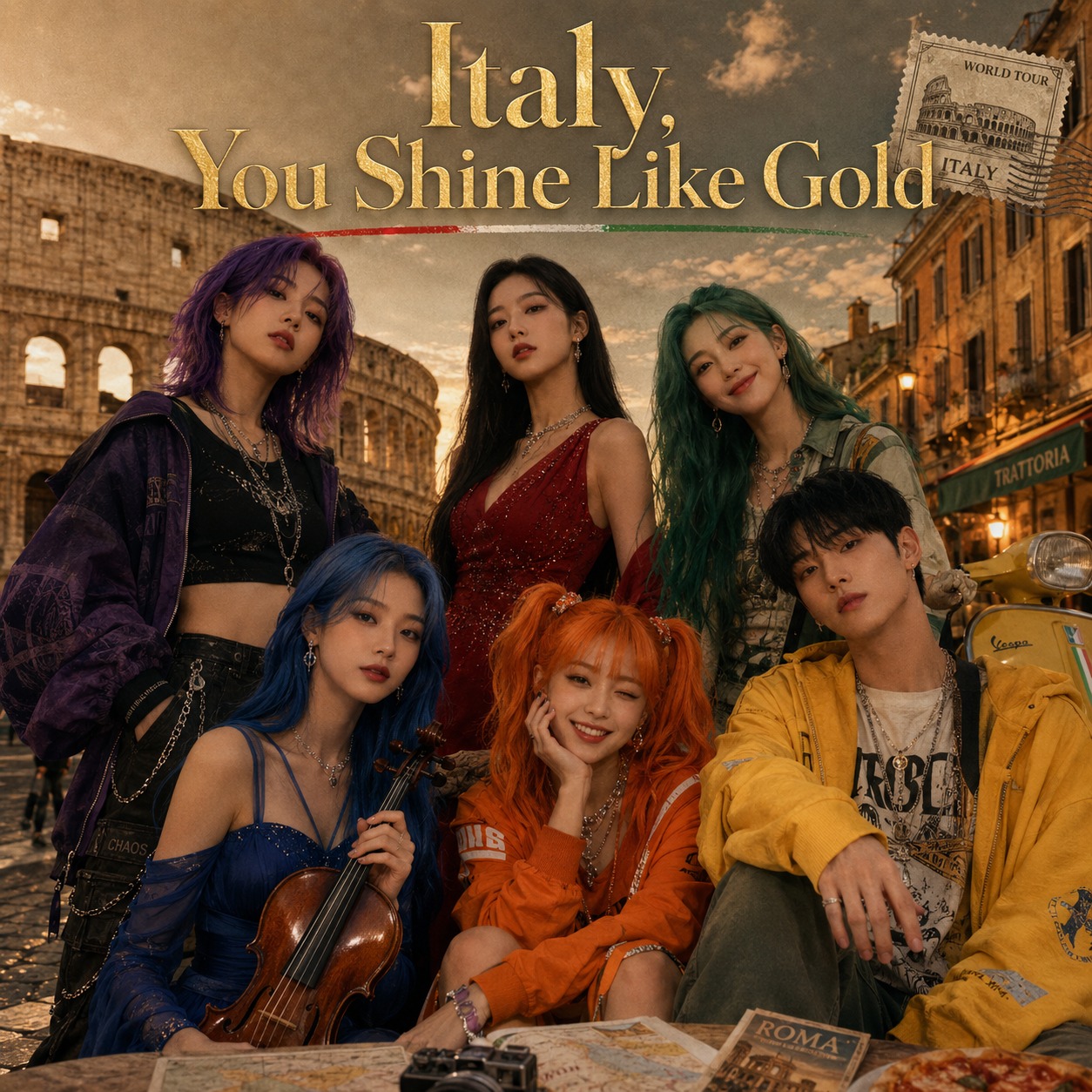 Italy, You Shine Like Gold v6 artwork