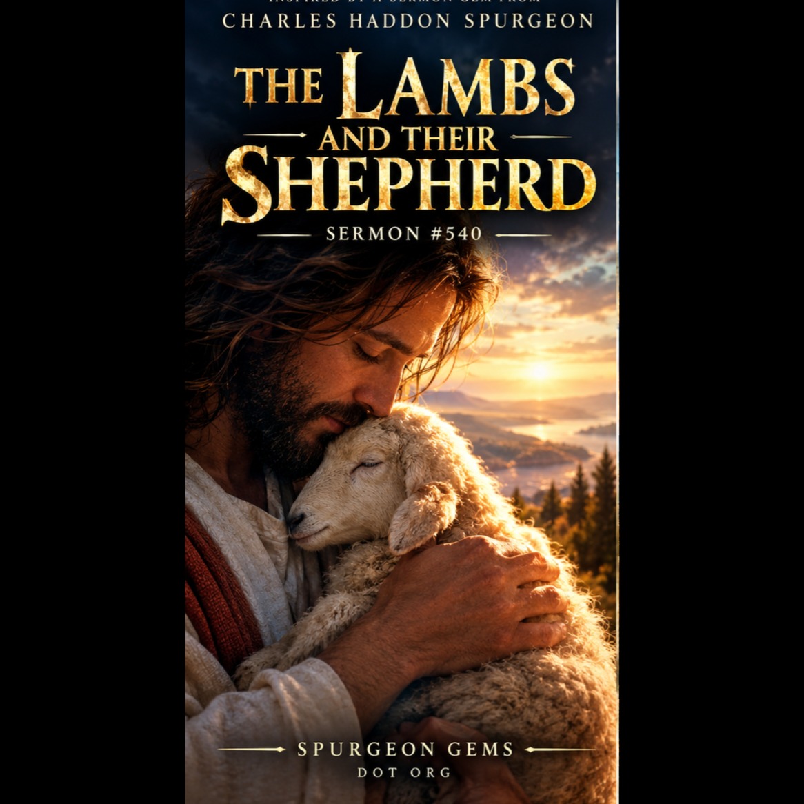The Shepherd Holds His Lambs artwork