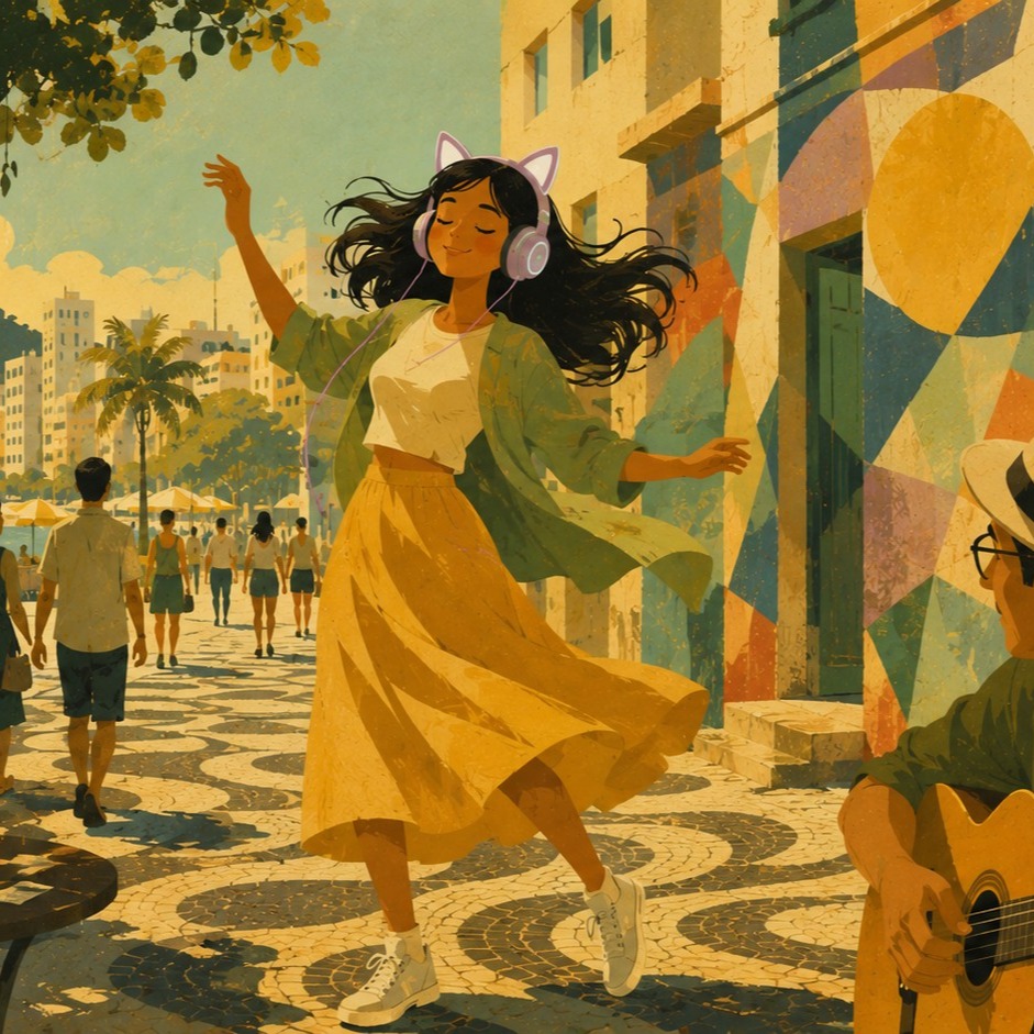 Spring. English Bossa Nova + artwork