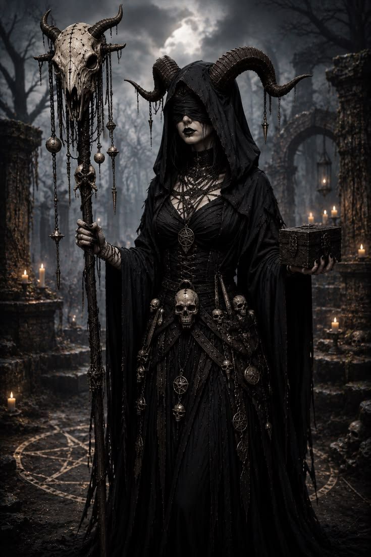 dark priestess of the crypt artwork