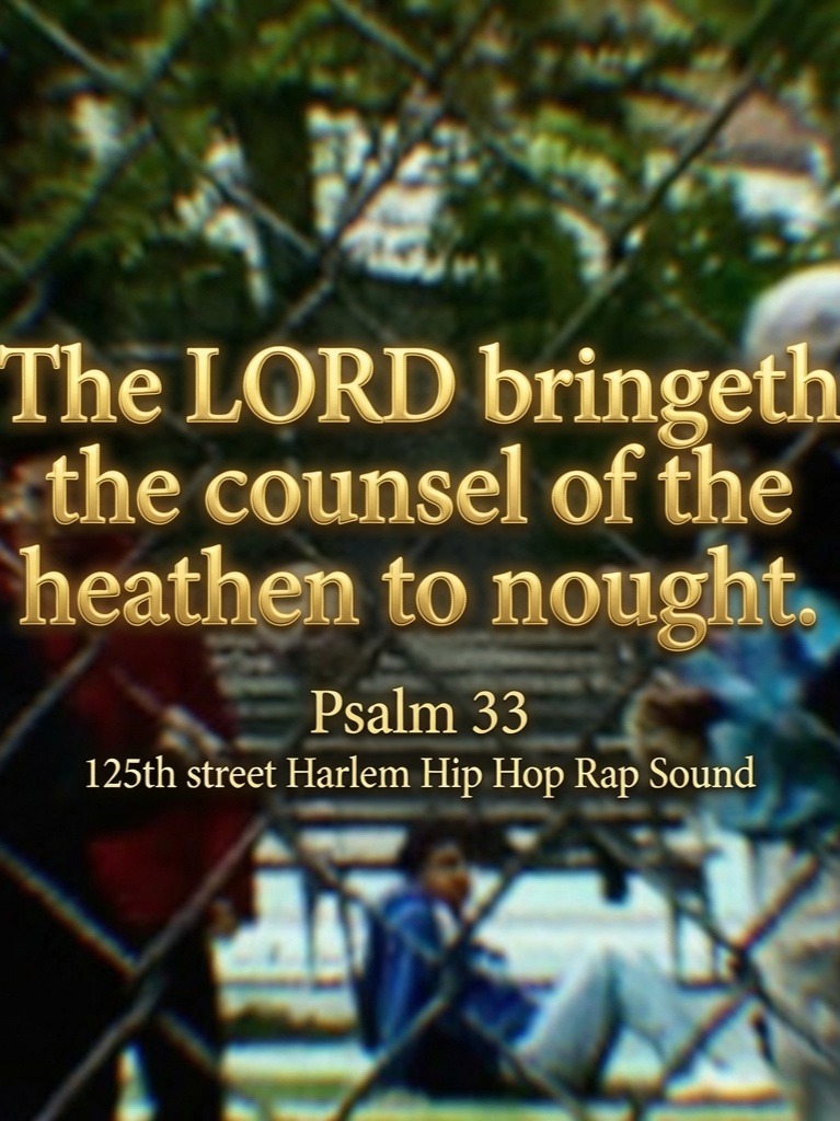 The LORD bringeth the counsel of the heathen to nought. Psalm 33 artwork
