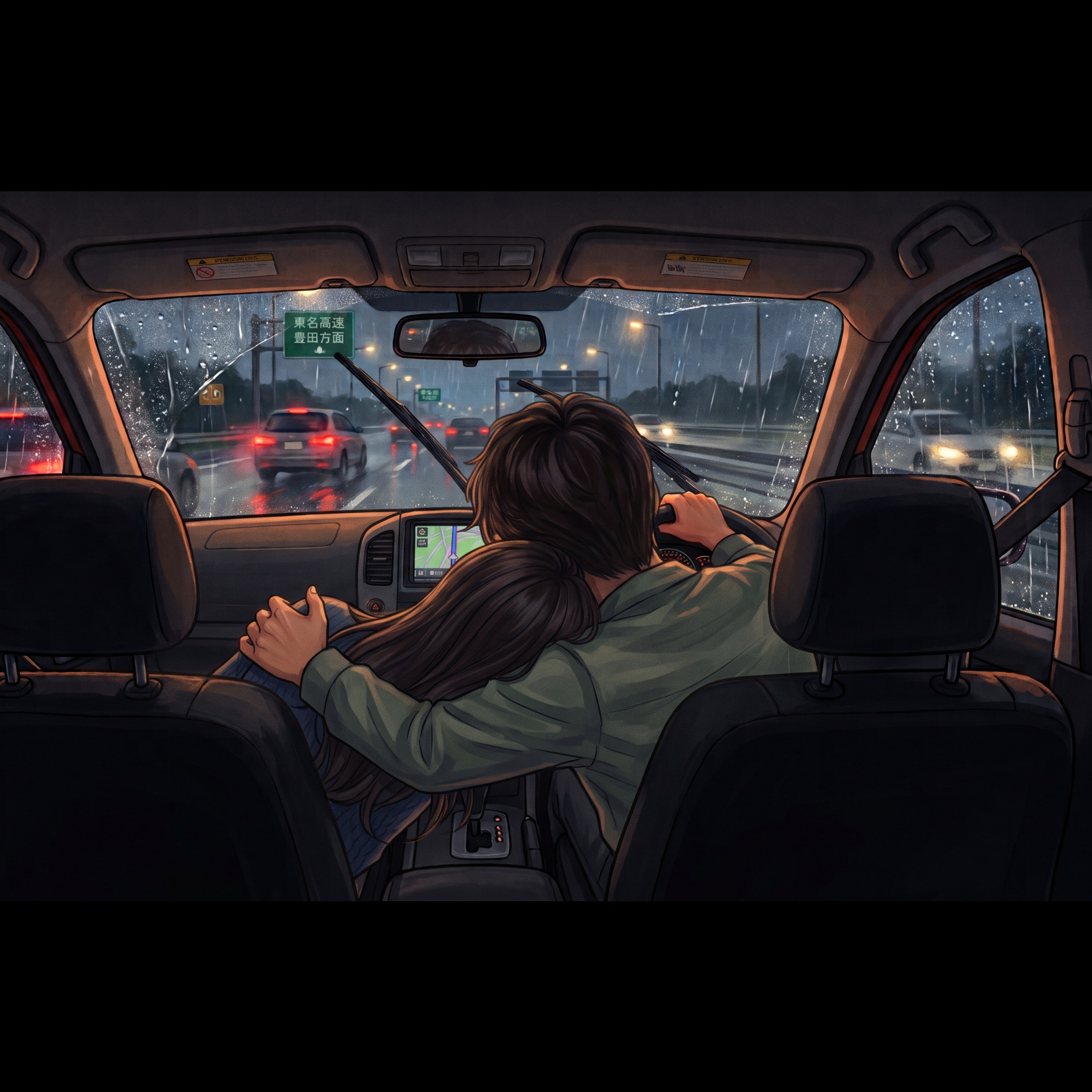 雨の高速道路 artwork