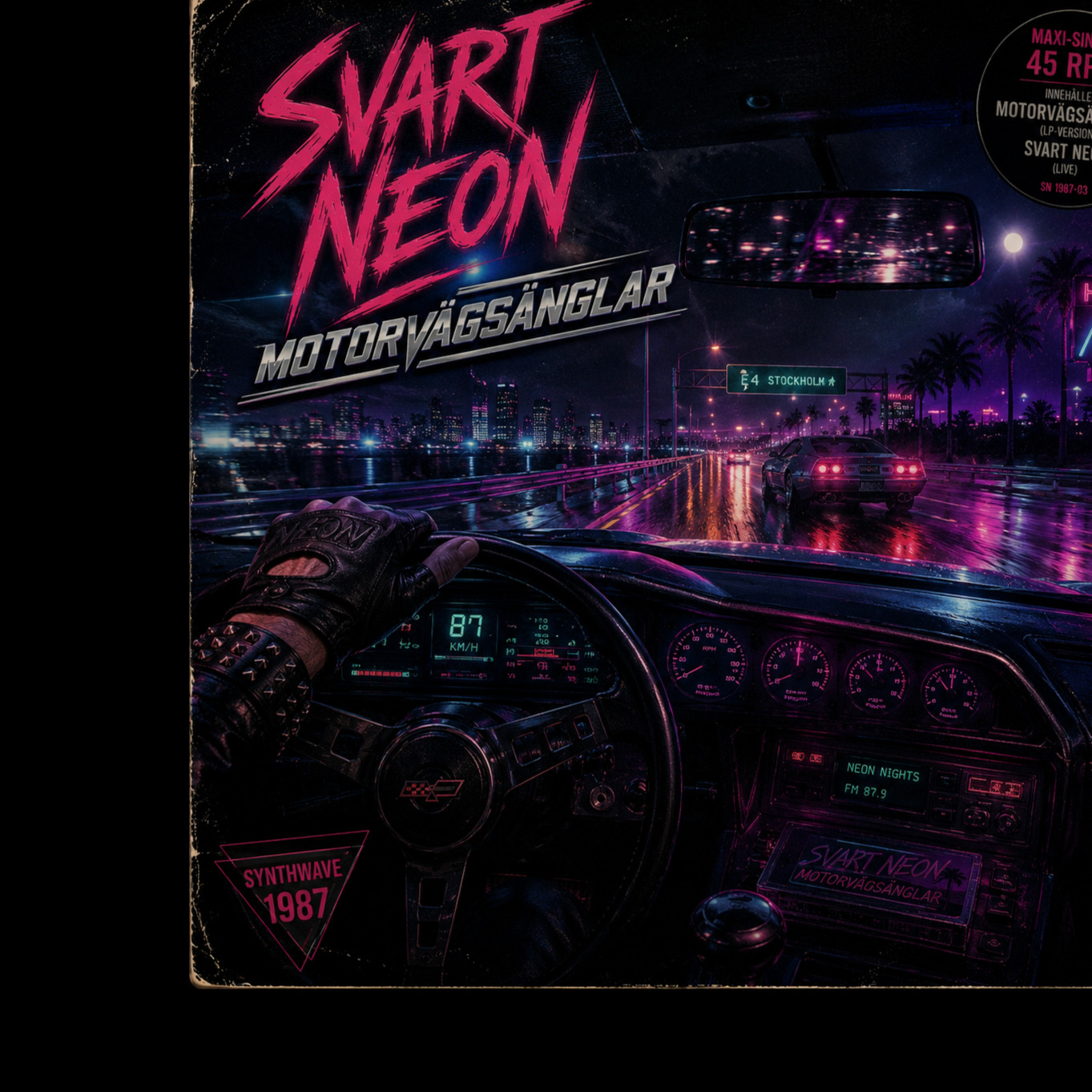 Svart Neon -Motorvägsänglar artwork