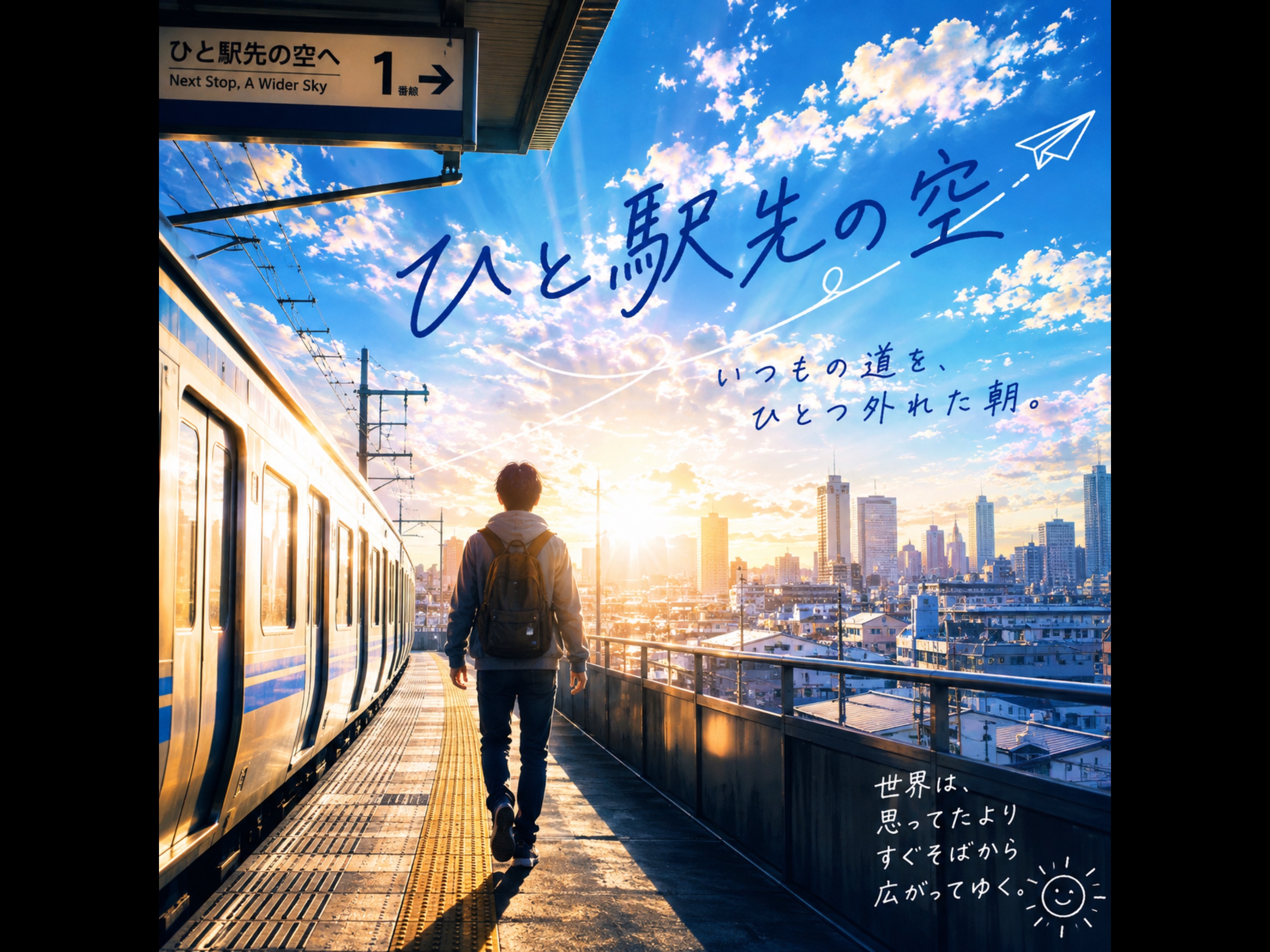 『ひと駅先の空』 artwork