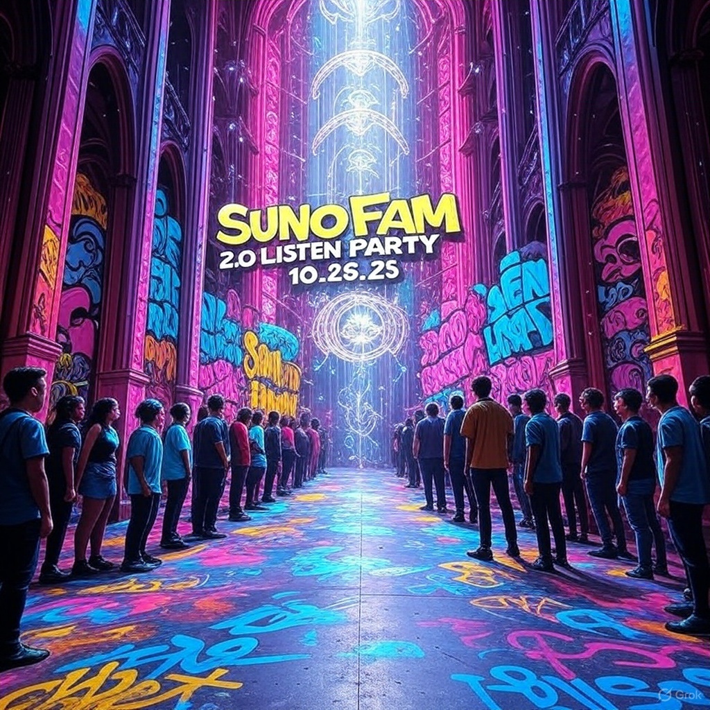 Image for Suno Fam 2.0 Listen Party 10.26.25