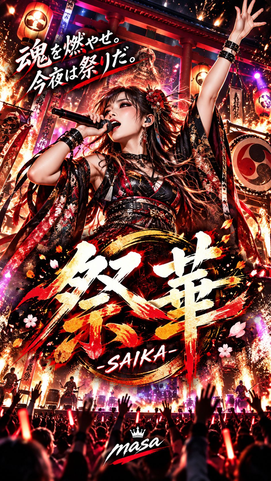 『祭華 -SAIKA-』#ﾗｲﾌﾞdeｱｹﾞage! artwork