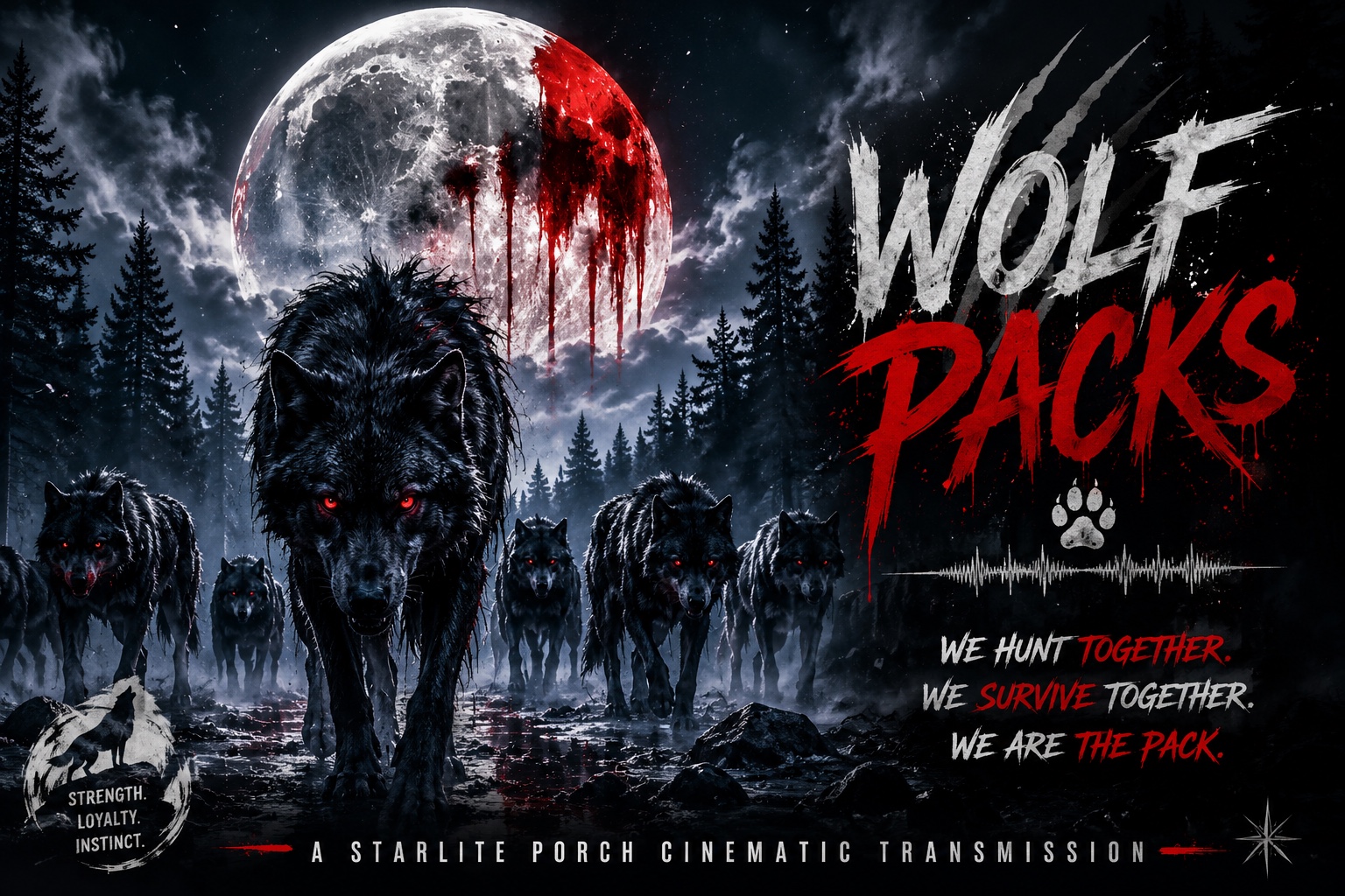 WOLF PACKS 🌙🐺 artwork