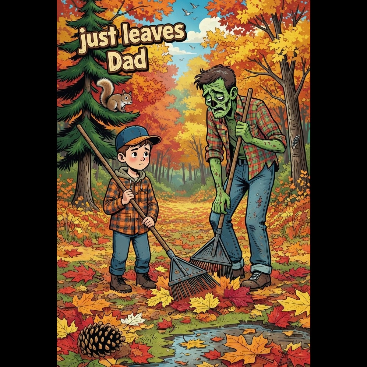 Just Leaves Dad artwork