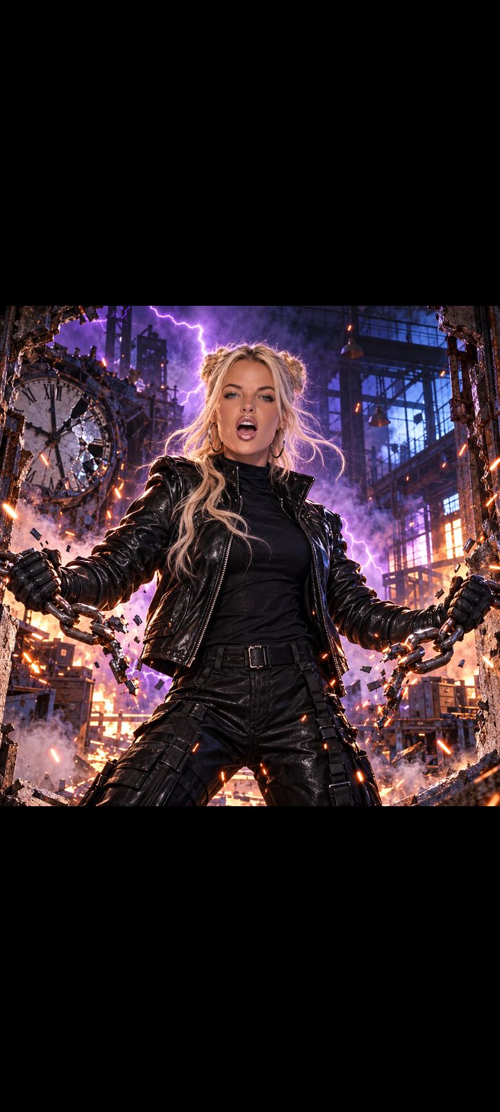 VANESSA Break Out🔥🖤NU METAL MUSIC GODDESS A.I. artwork
