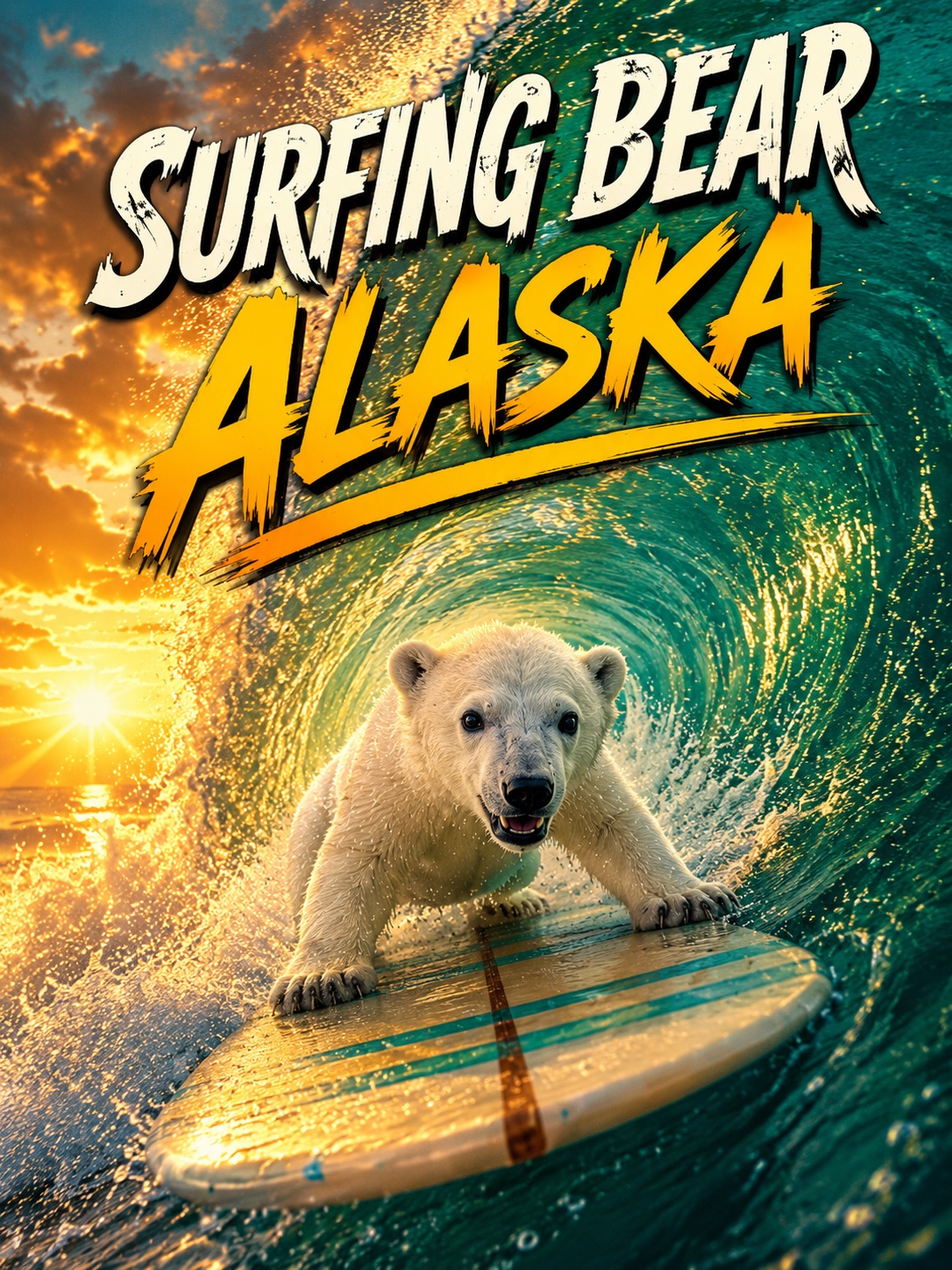 Surf Bear Alaska artwork