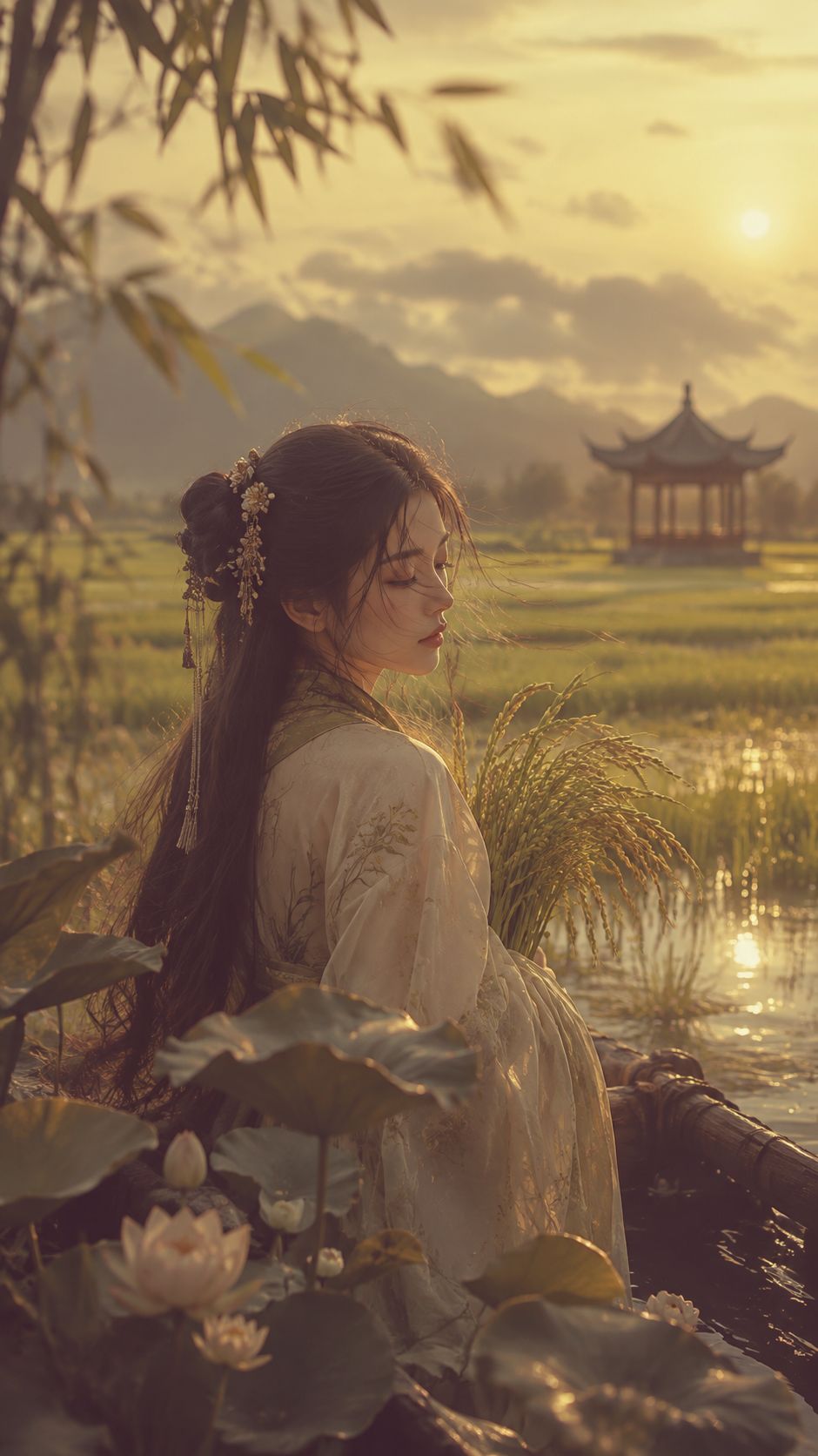 Lotus in the Rain artwork