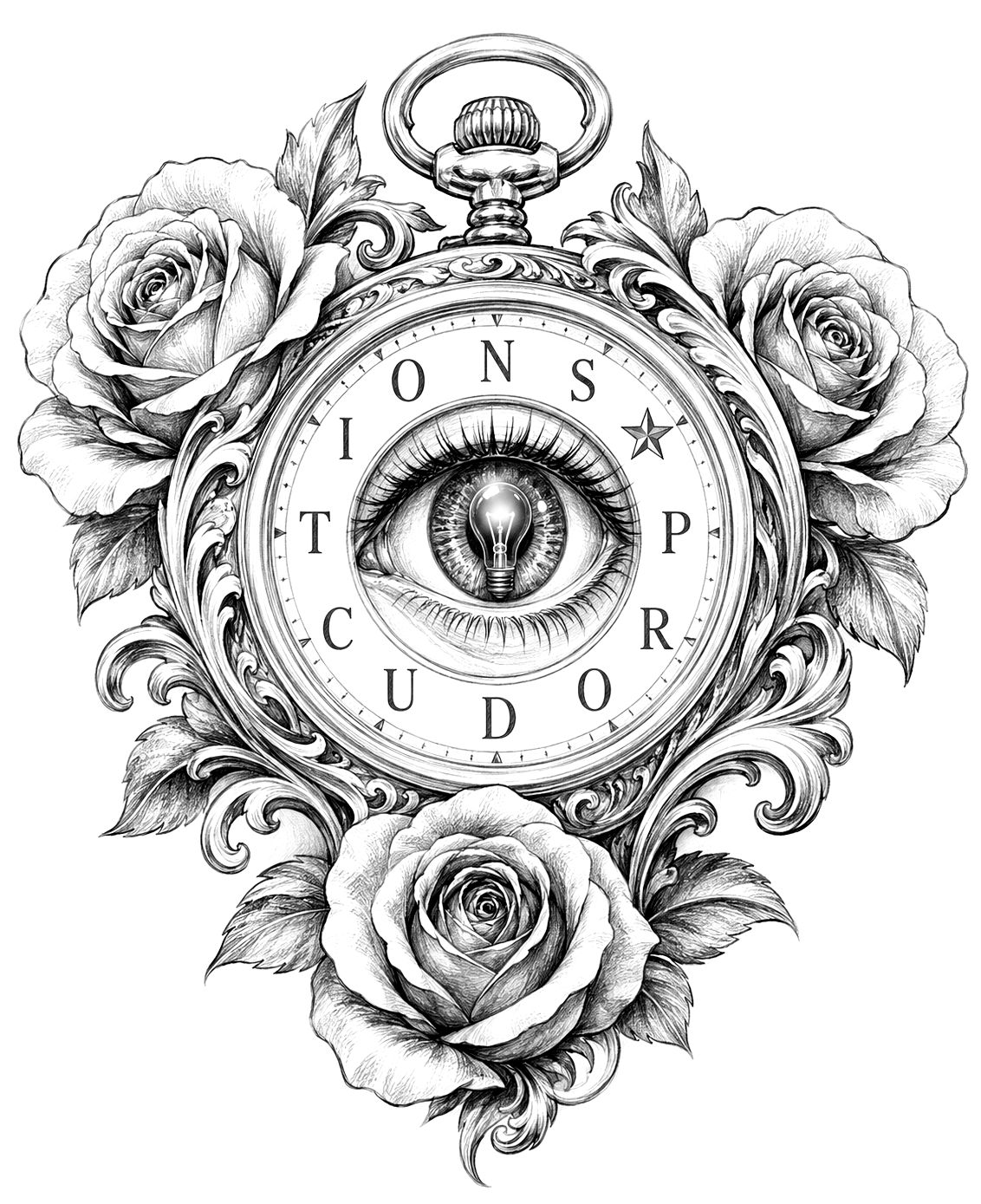 The Vellums'black&white' artwork