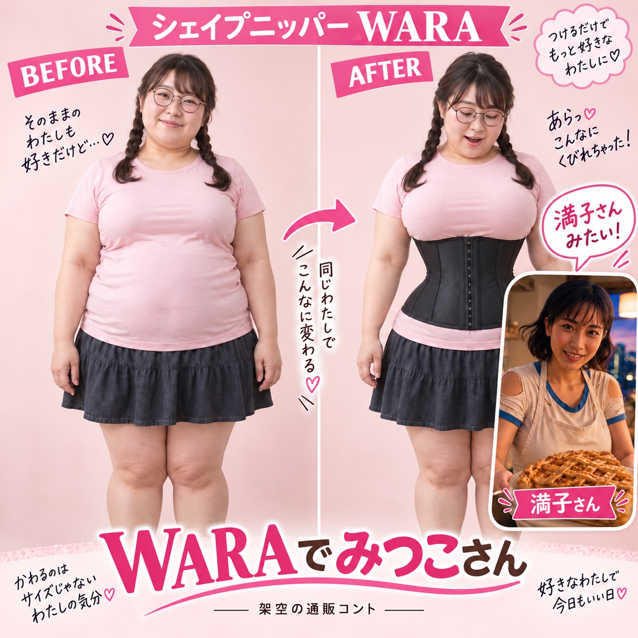 『WARAでみつこさん』 artwork