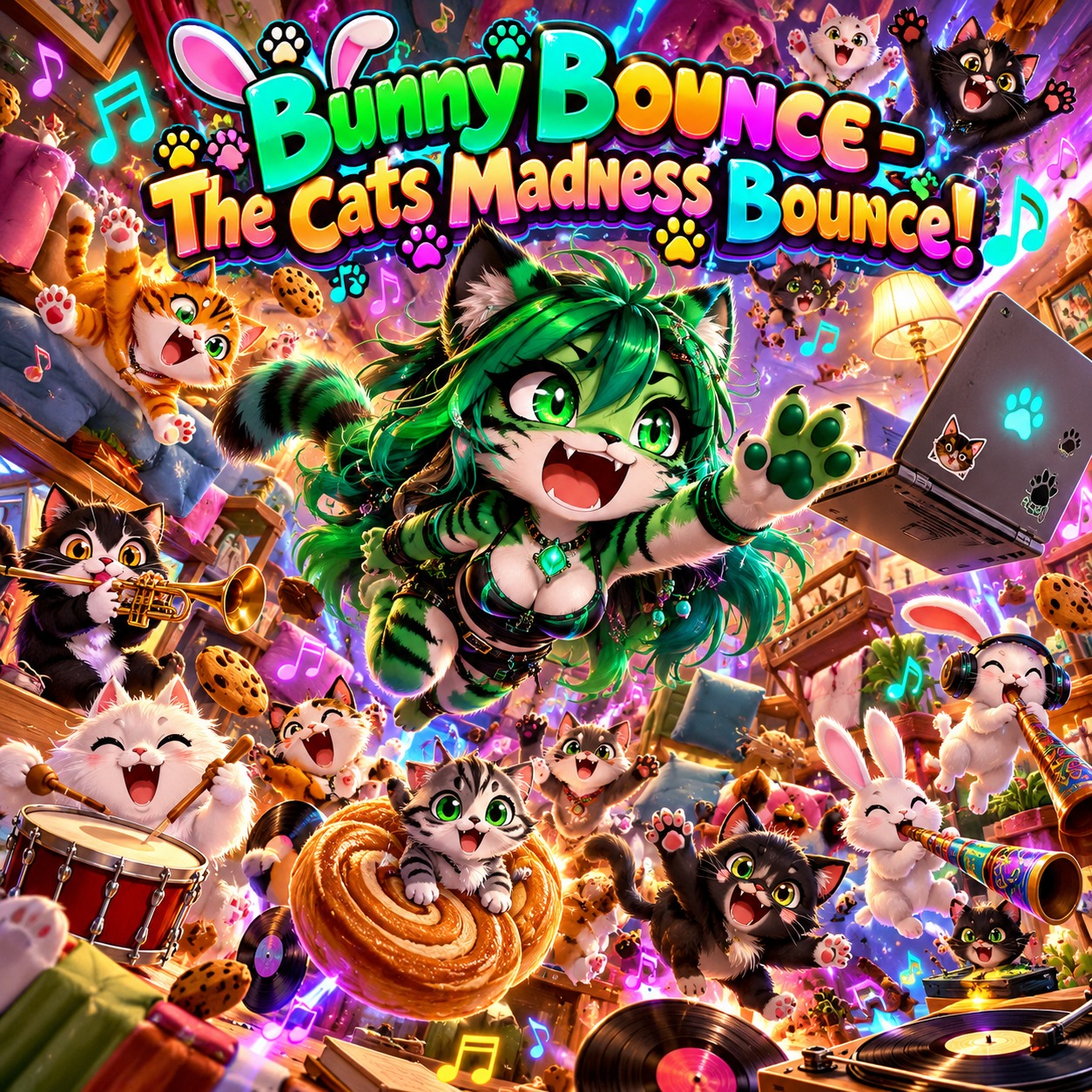 Bunny Bounce - The Cats Madness Bounce! artwork