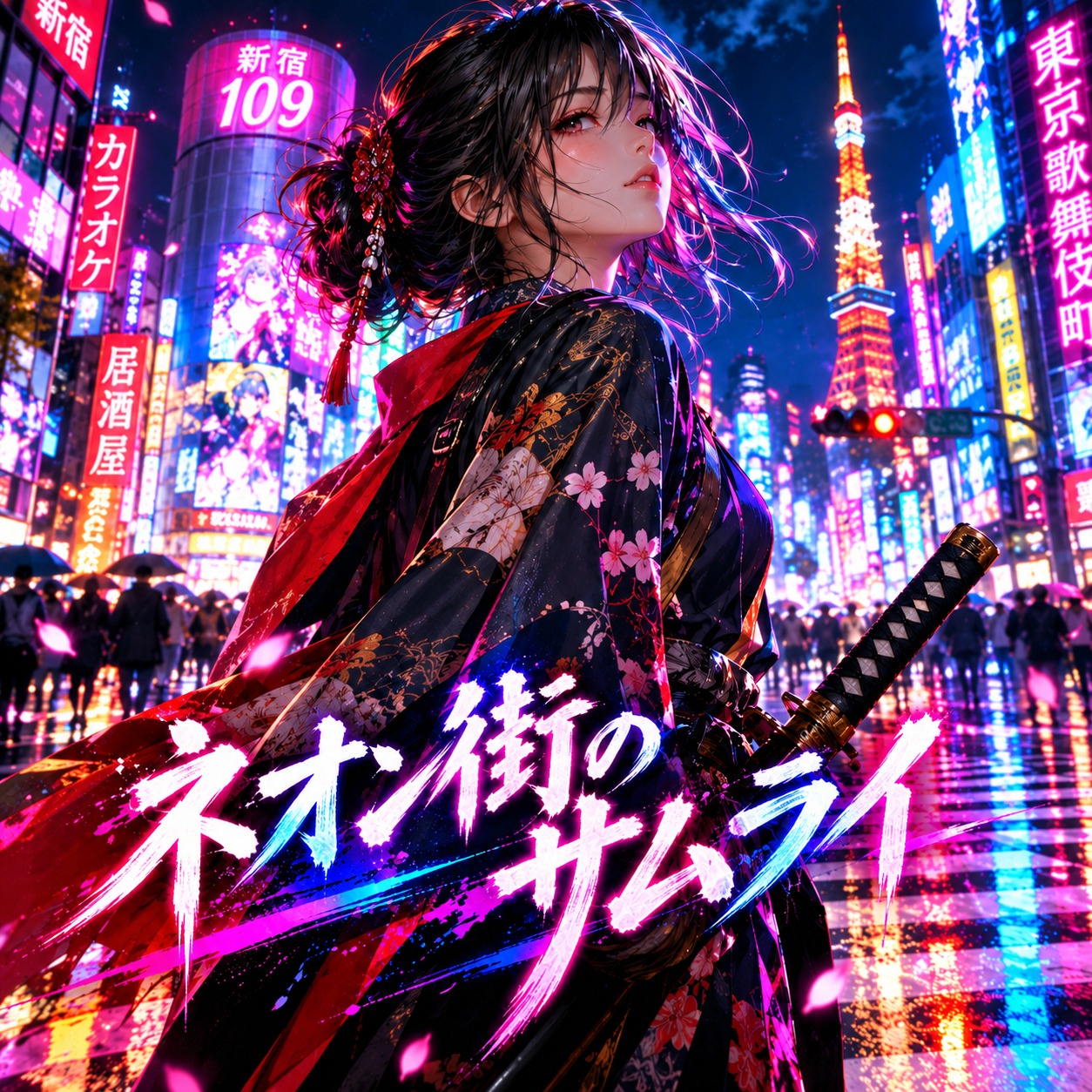 ネオン街のサムライ -female ver.- artwork