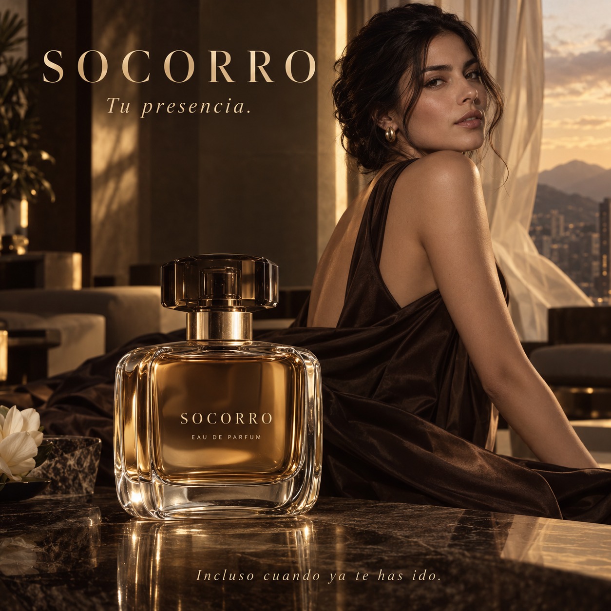 SOCORRO Perfume Commercial artwork