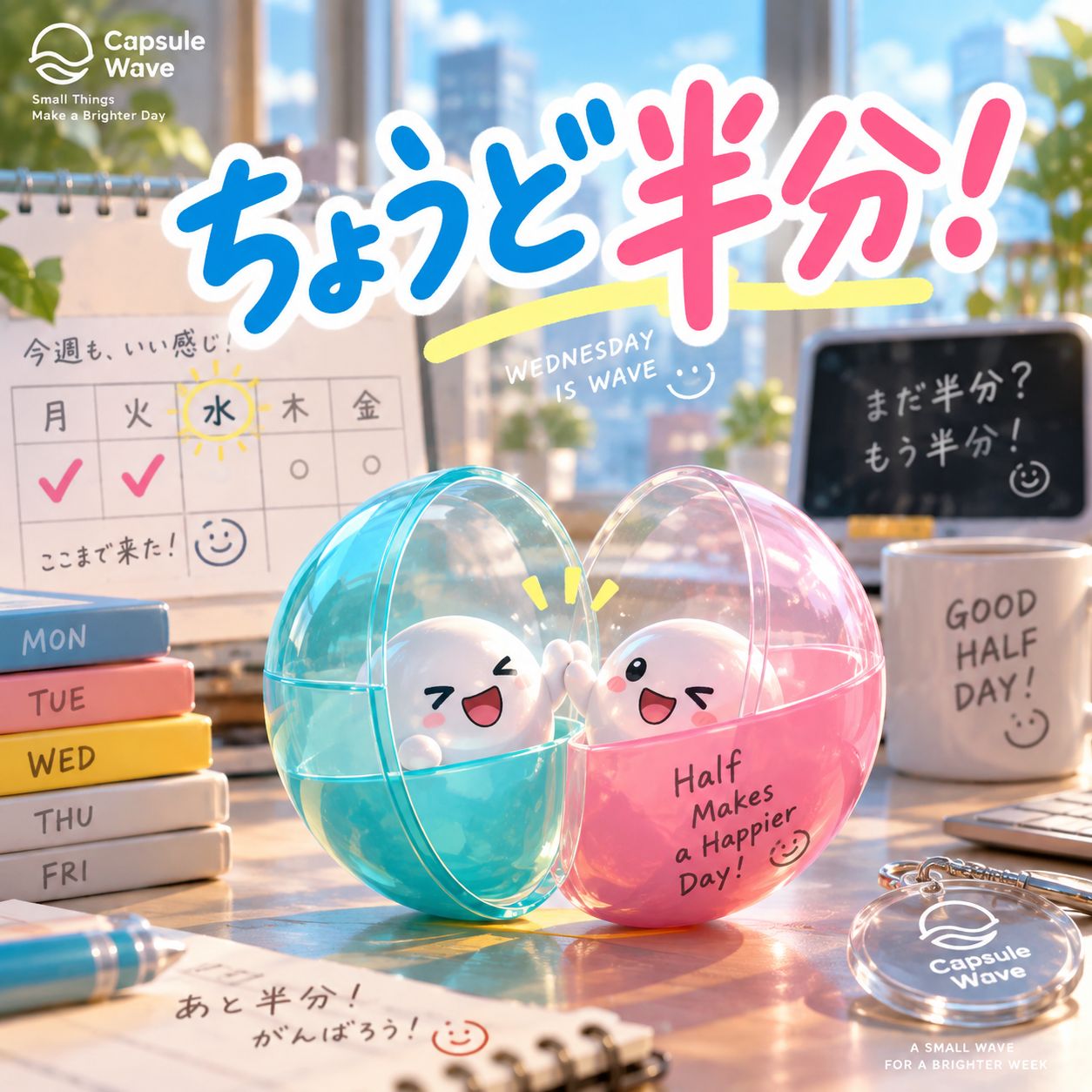 ちょうど半分！ artwork