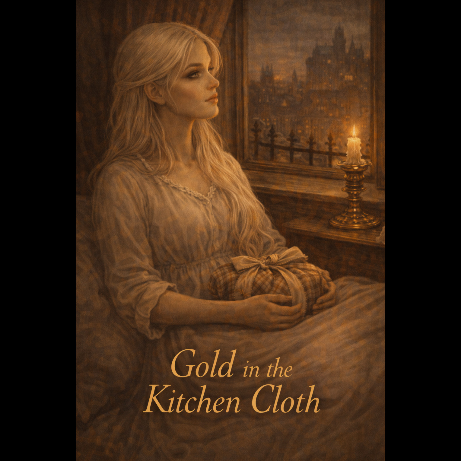 Gold in the Kitchen Cloth (Jennah) artwork