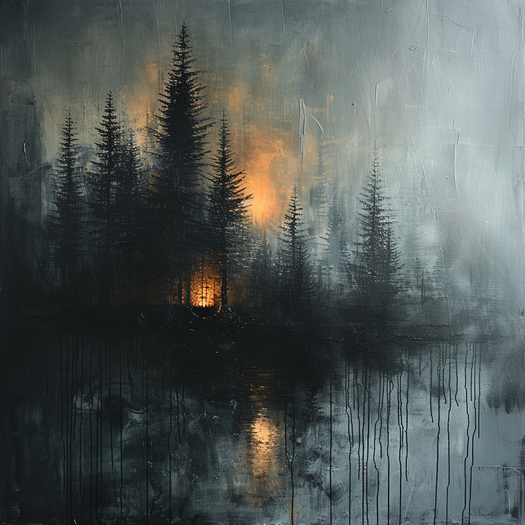 #4 Among Trees, at Ease artwork
