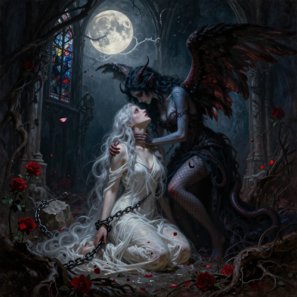 Last Kiss Under the Thorn Moon artwork