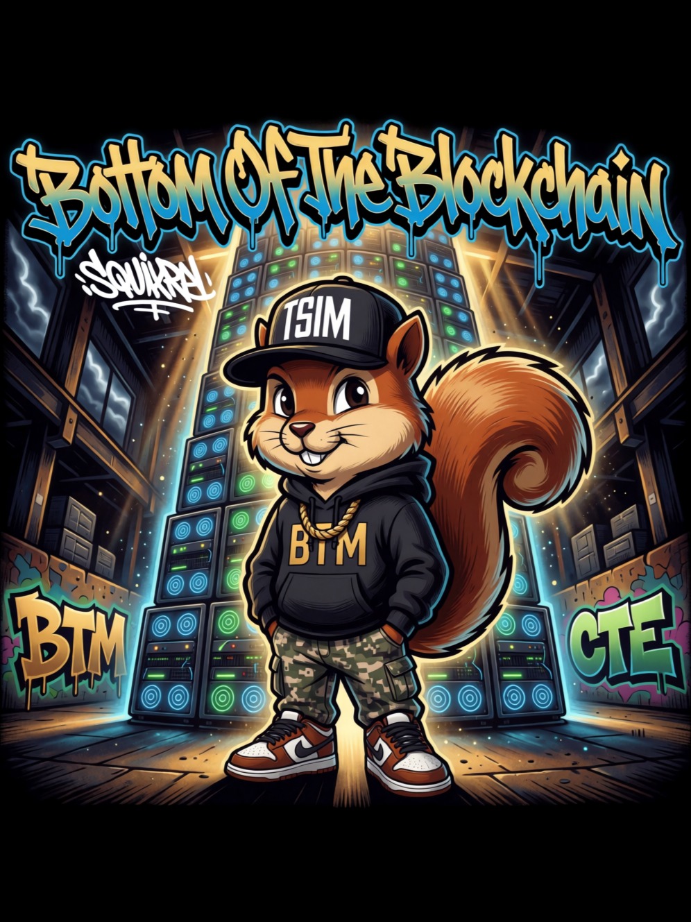 Bottom of the Blockchain artwork