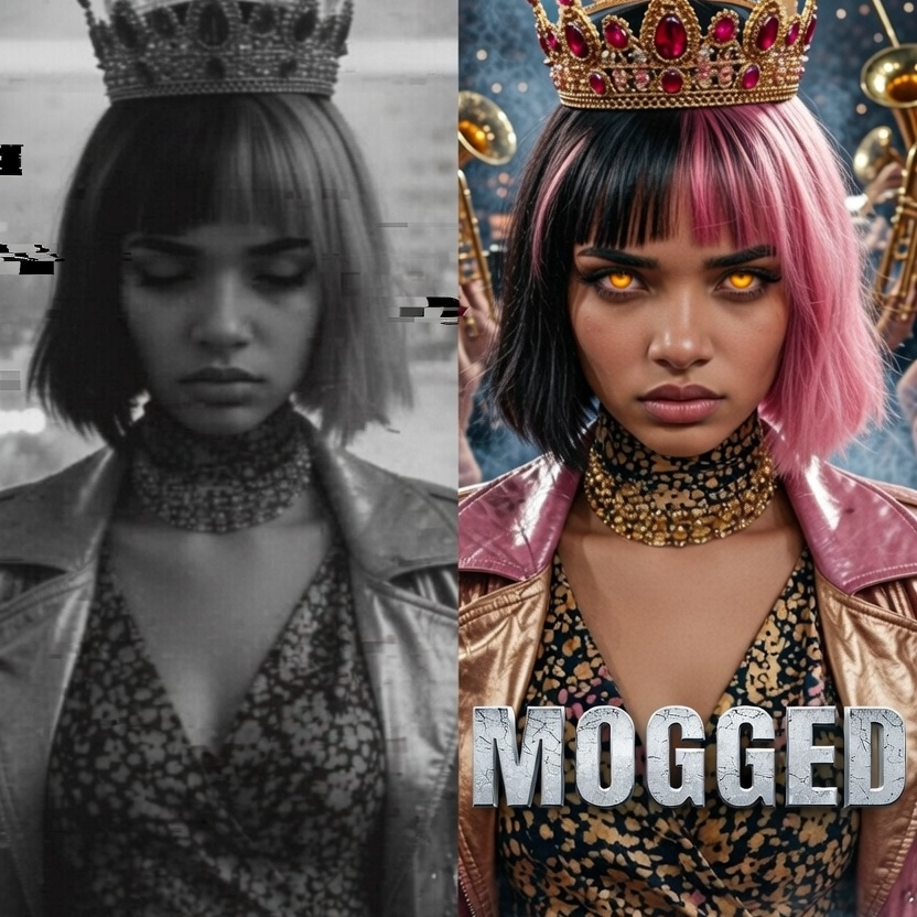 MOGGED Artist: Sass Queens artwork