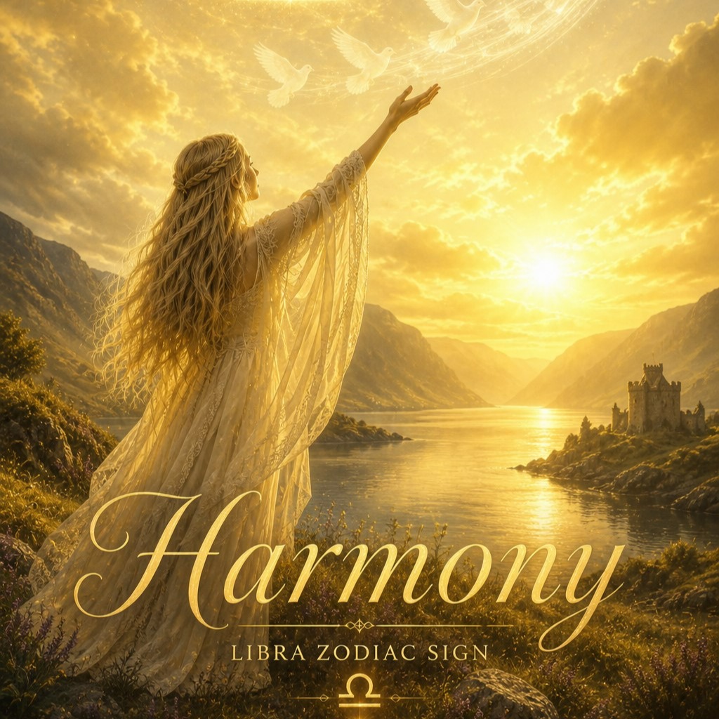 ♎️🌬️ HARMONY 🕊️ Libra Zodiac Sign ⚖️ artwork