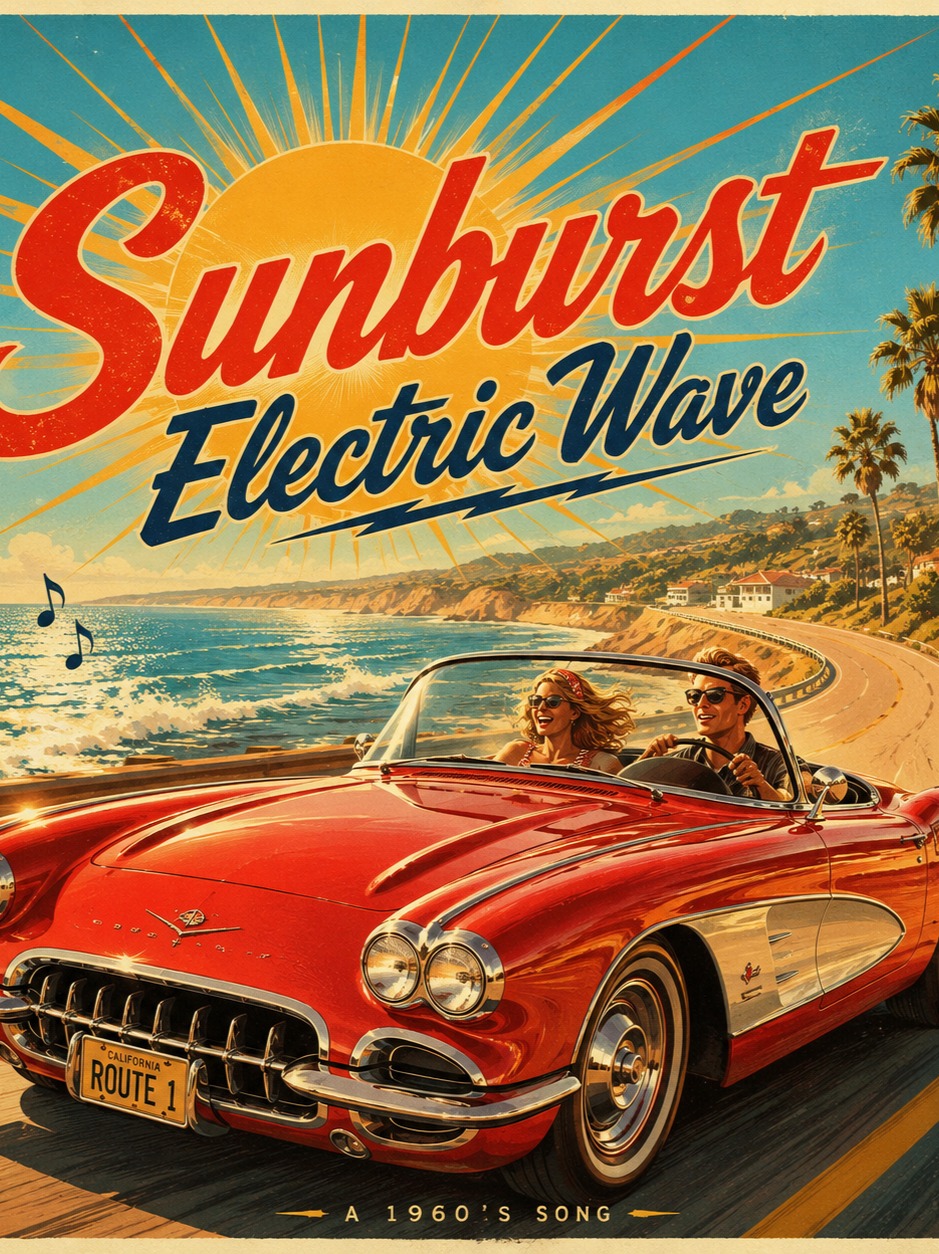 Sunburst Electric Wave artwork