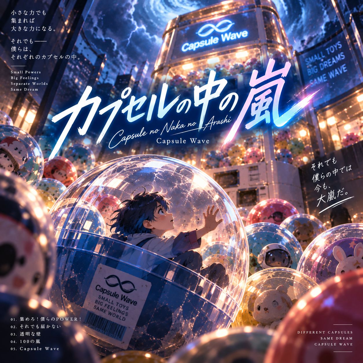 カプセルの中の嵐 artwork