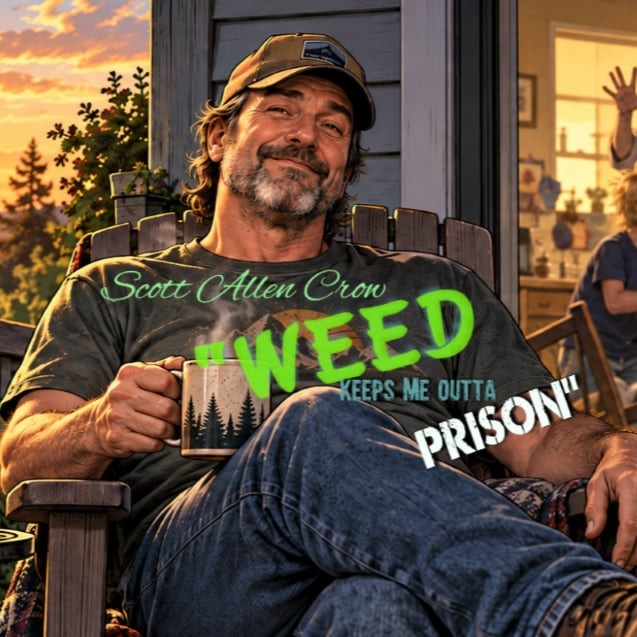 Weed Keeps Me Outta Prison - Scott Allen Crow artwork