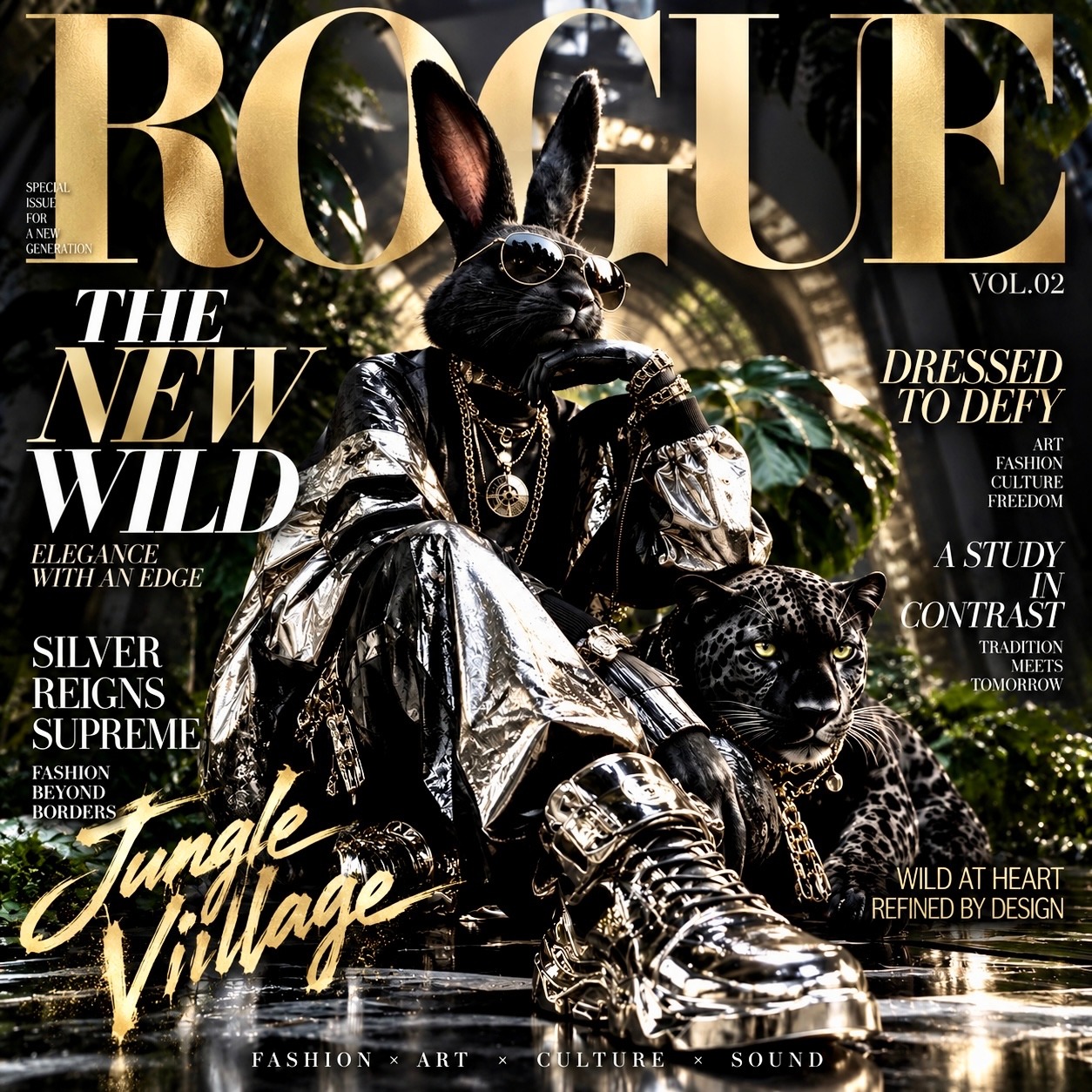 ROGUE LUXE - JUNGLE COUTURE｜#おされさんめ  from #じゃんぐる村 artwork