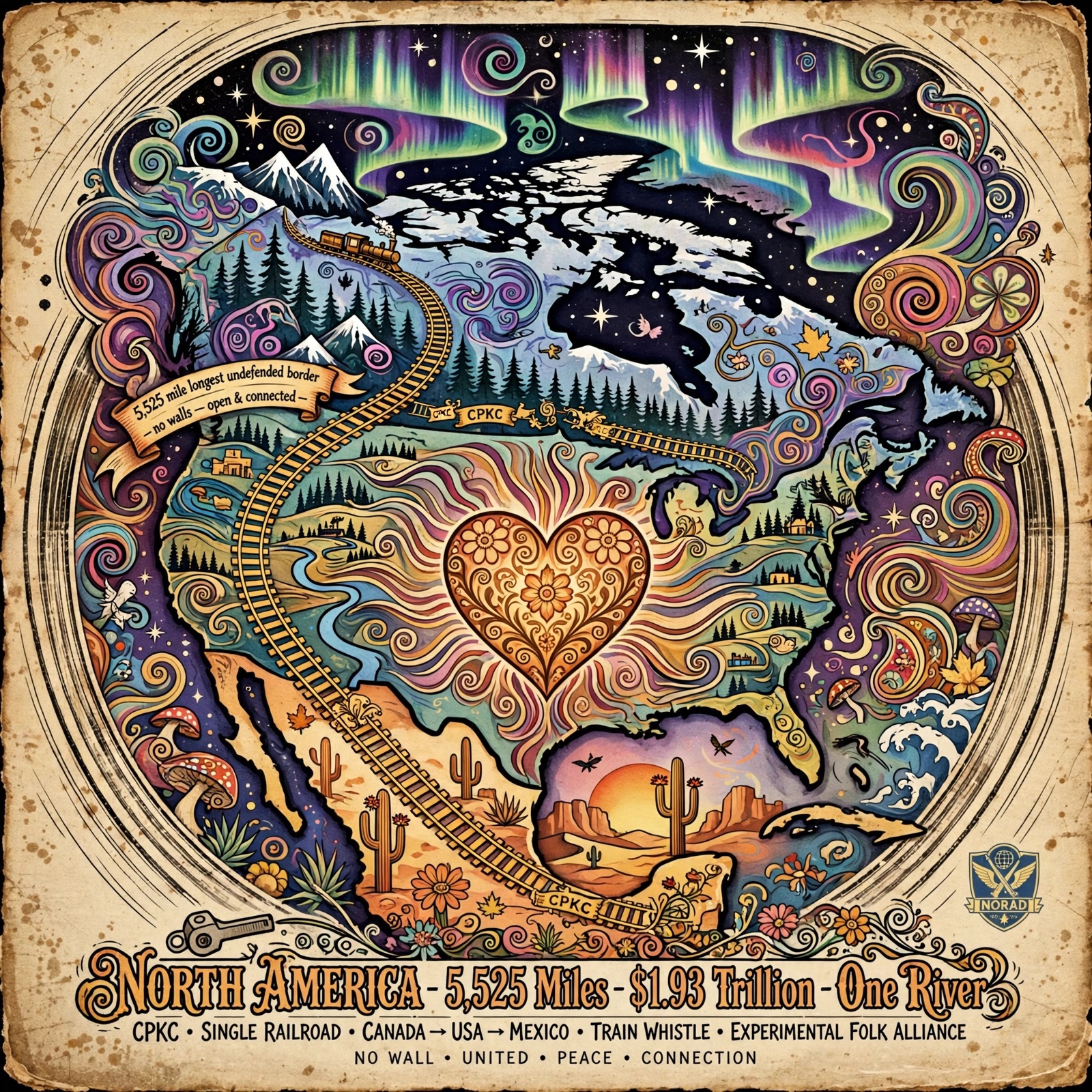 North America ~ One River artwork