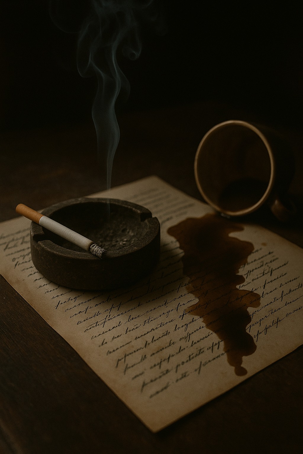 Mourning Cursive - A Hemingway Romance artwork