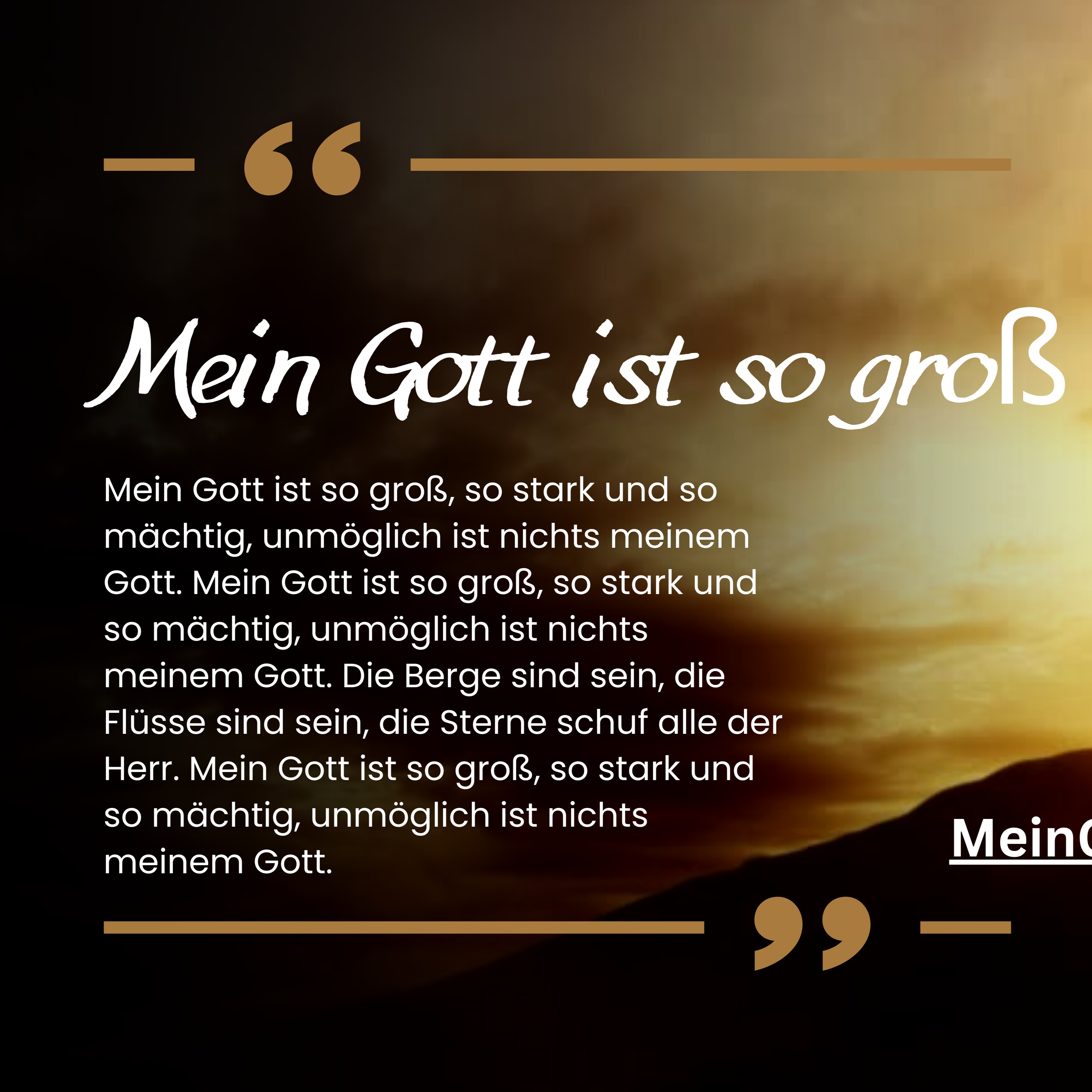 Image for #MeinGottIstSoGross