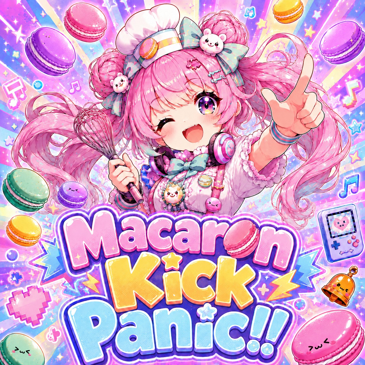 Macaron Kick Panic!! artwork