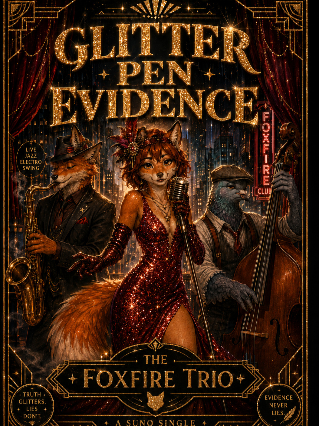 Glitter Pen Evidence (The Foxfire Trio) (Remastered) (Remix) artwork