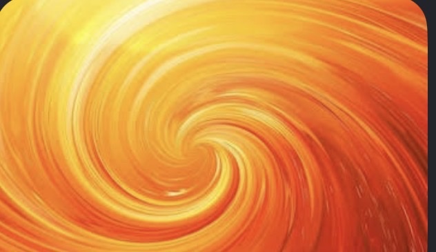 Orange swirl artwork