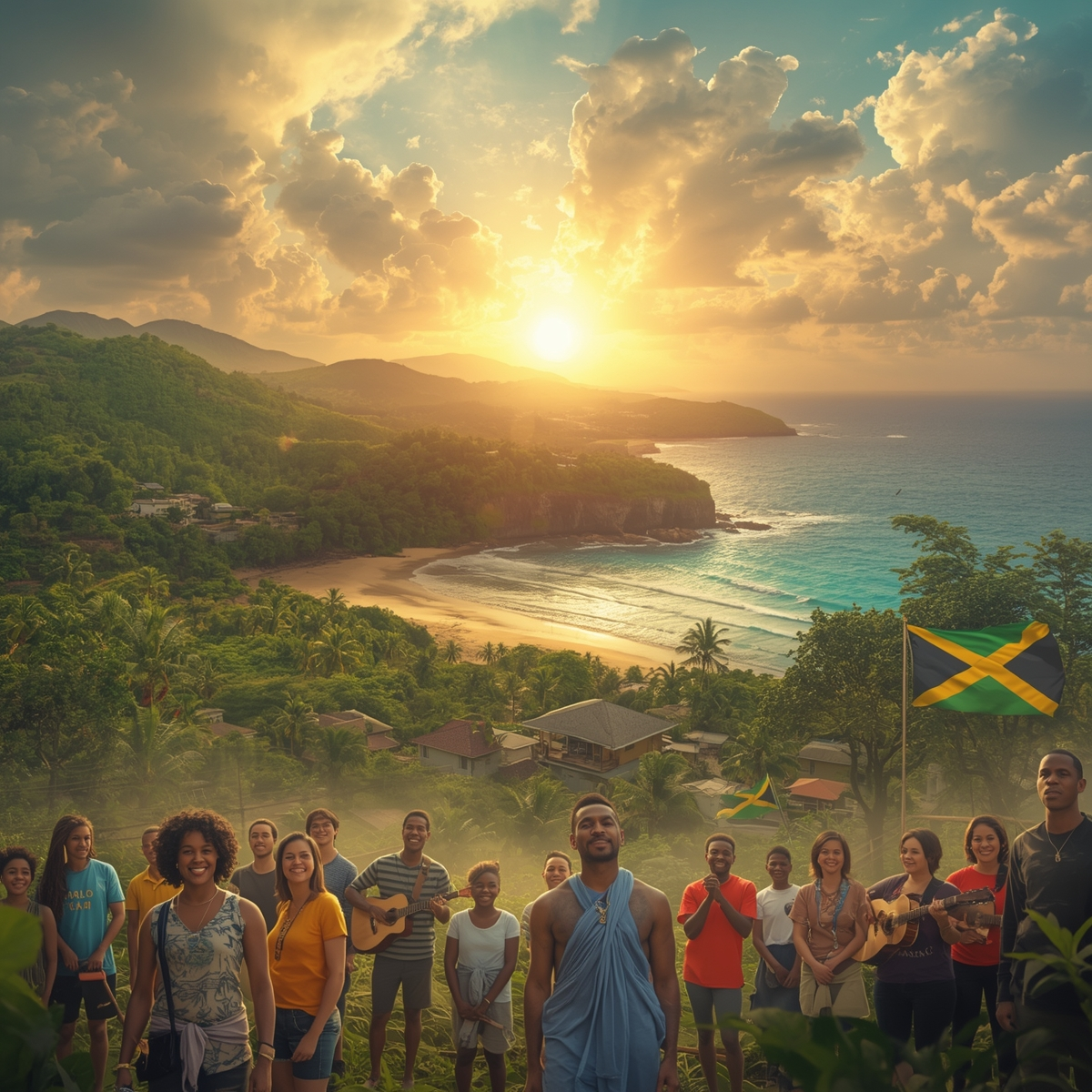 Jamaica, Rise Again. #ReliefOneDropOneHeartForJamaica artwork