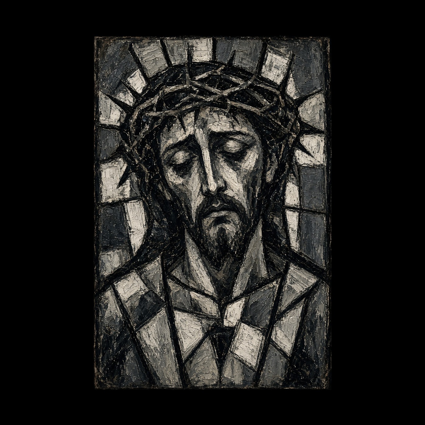 Upon that rugged hill;The Holy One bore all my shame artwork