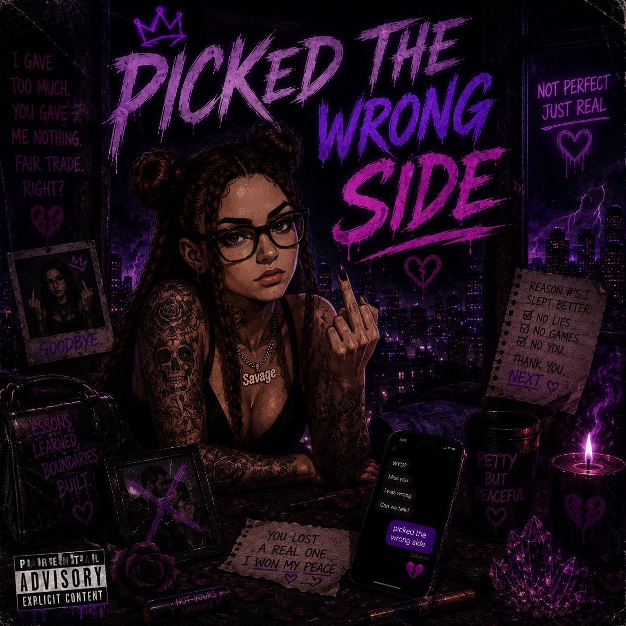 Picked the Wrong Side- Ladiesavag3 artwork