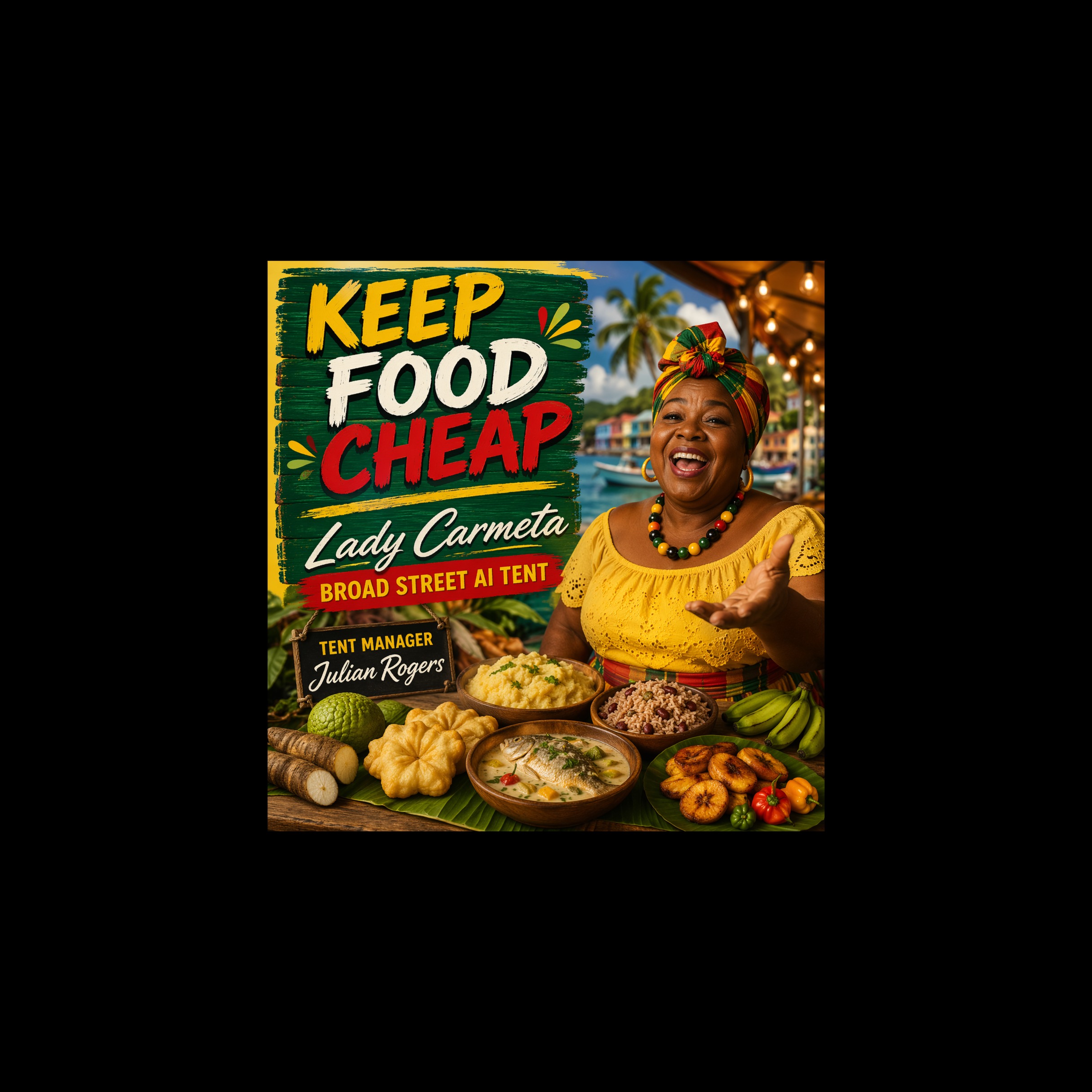 KFC, KEEP FOOD CHEAP - Lady Carmeta artwork