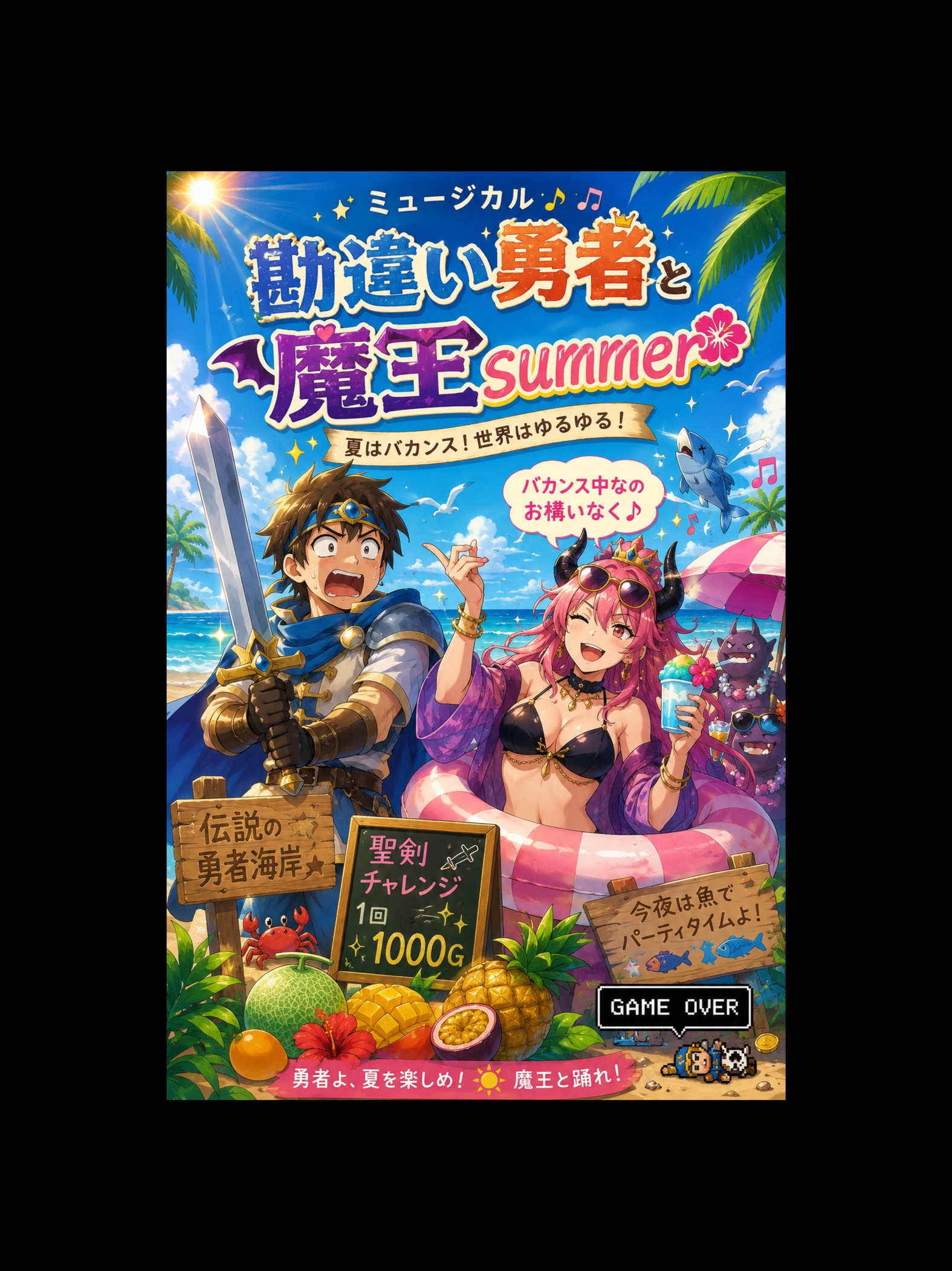 83. ミュージカル『勘違い勇者と魔王summer』 artwork
