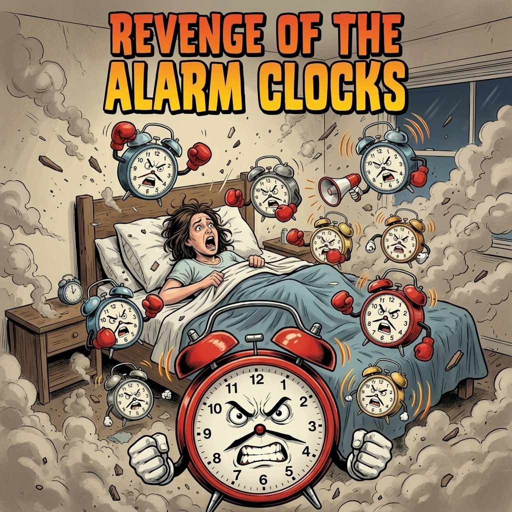 Revenge of the Alarm Clocks artwork